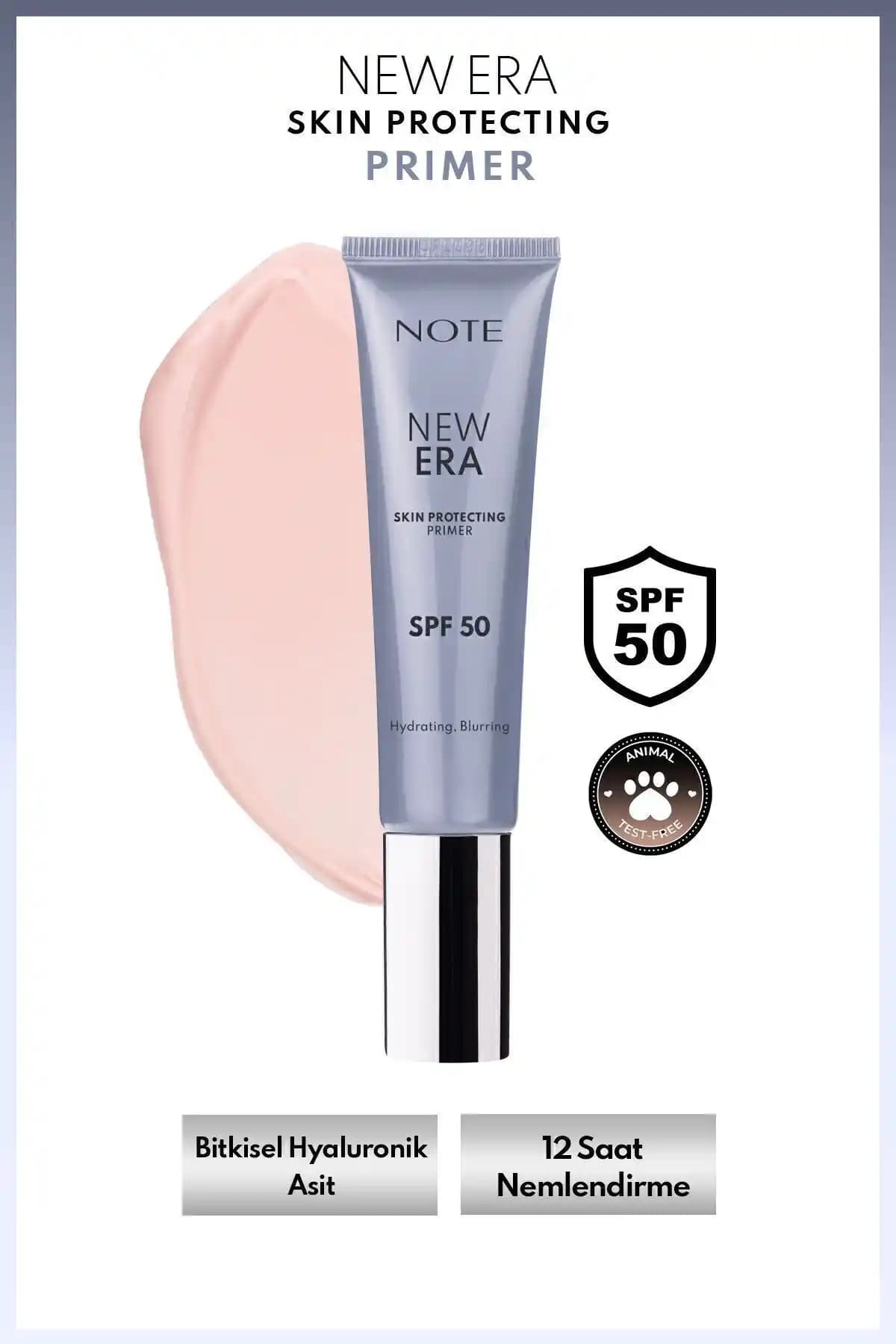 Note Cosmetics Yeni Nesil Cilt Koruyucu Makyaj Bazı SPF 50 ile Günlük Koruma ve Parlaklık