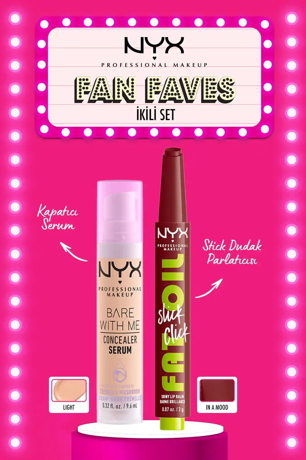NYX Bare With Me Kapatıcı Serum Karşılaştırması 02 Light ve 03 Vanilla özellikleri