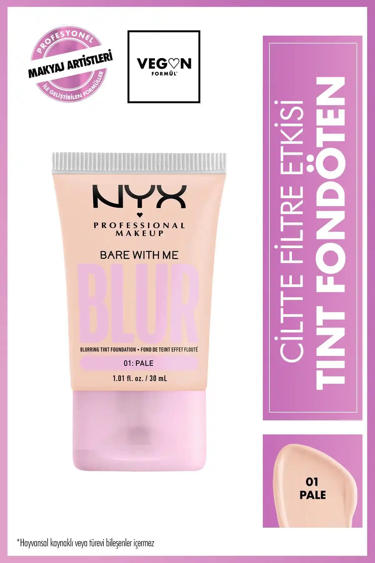 NYX Blur Tint Fondöten Karşılaştırması: 01 Pale ve 02 Fair Renk Seçenekleri Üzerine Detaylı Analiz