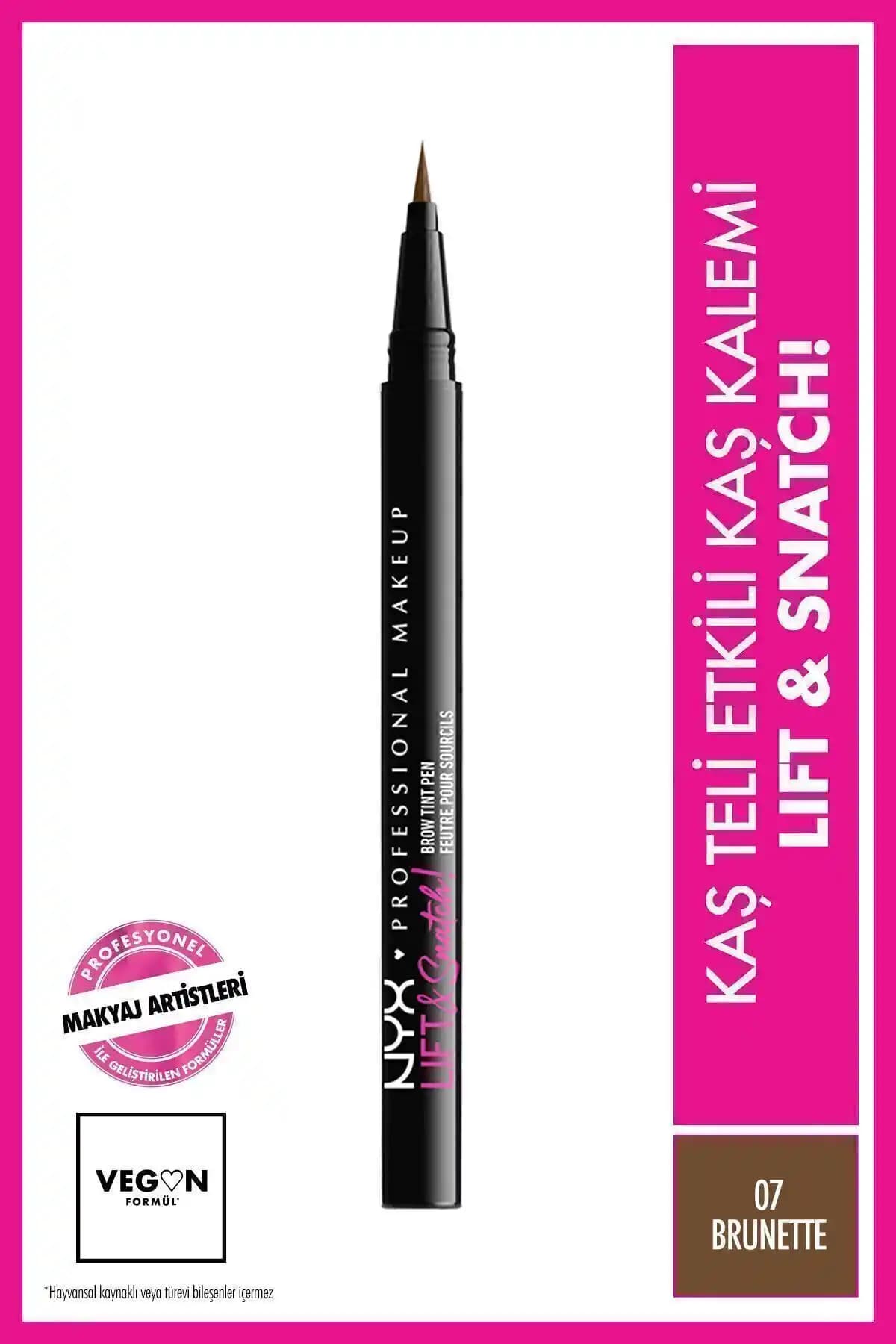 NYX Lift & Snatch Kaş Kalemi Karşılaştırması Brunette ve Espresso Renkleri