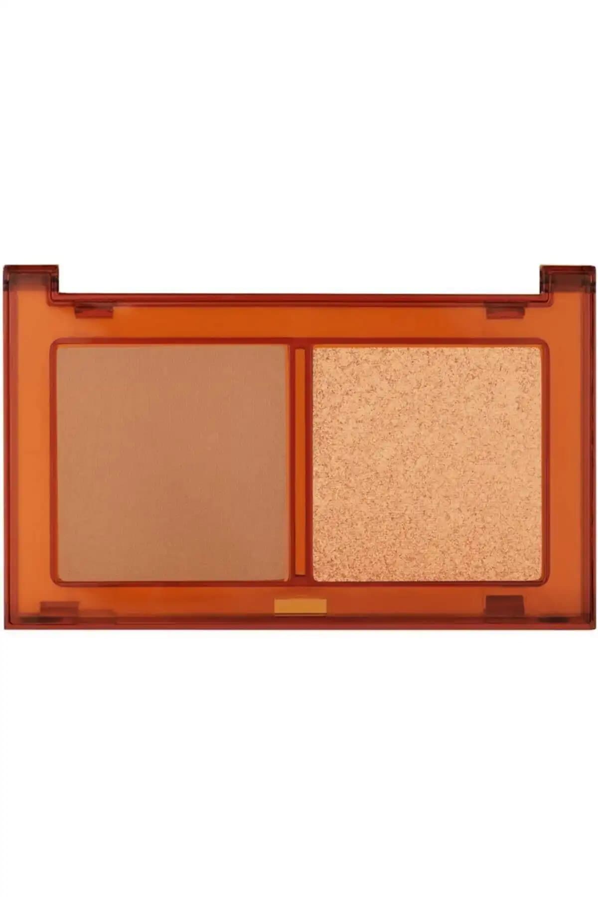 Pastel Bronzer ve Highlighter Set Sun Kissed Doğal ve Parlak Makyaj İçin Uygun
