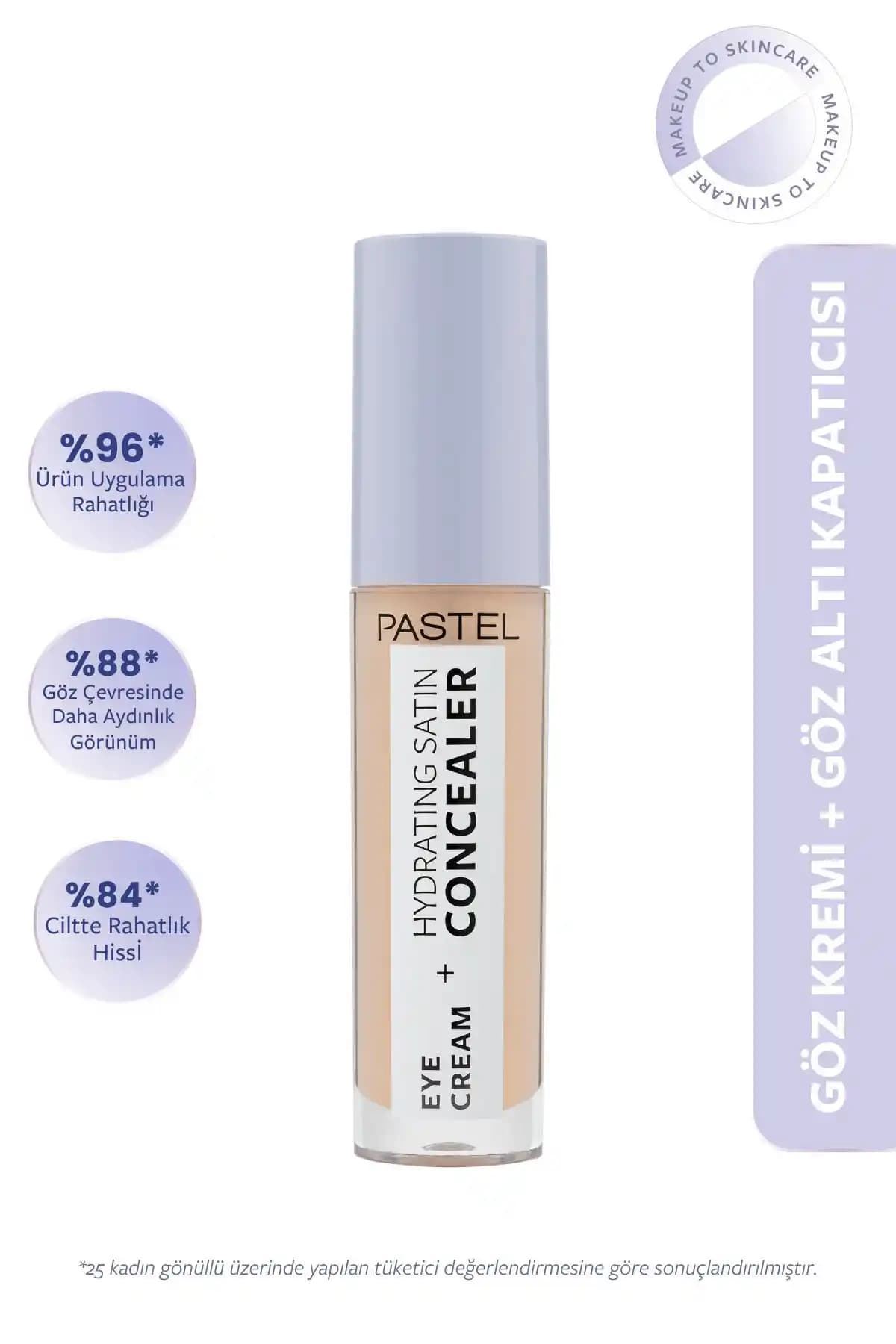 Pastel Eye Cream Hydrating Satin Concealer Göz Çevresi Bakımı ve Kapatıcı Özellikleri