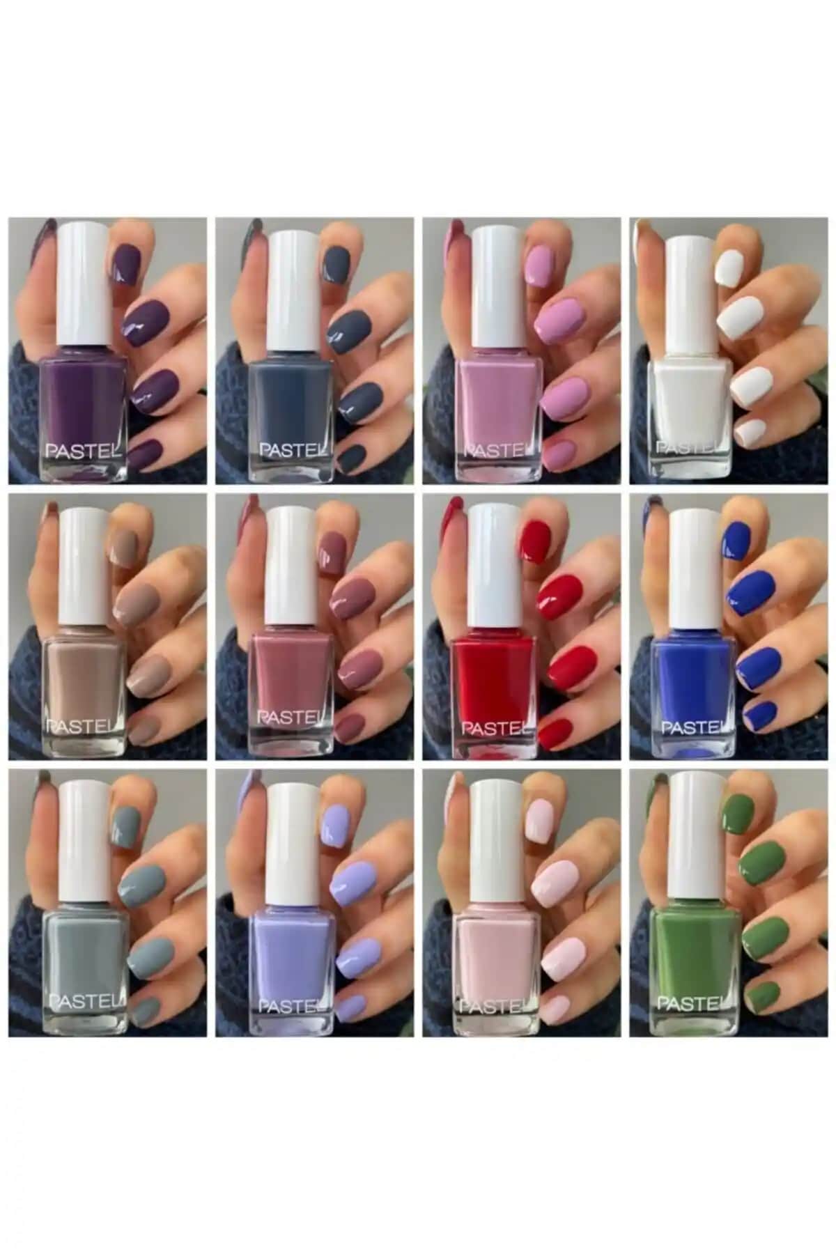 Pastel Synee 12'li Güz Seti Renkli ve Uzun Süre Dayanıklı Oje Seçeneği