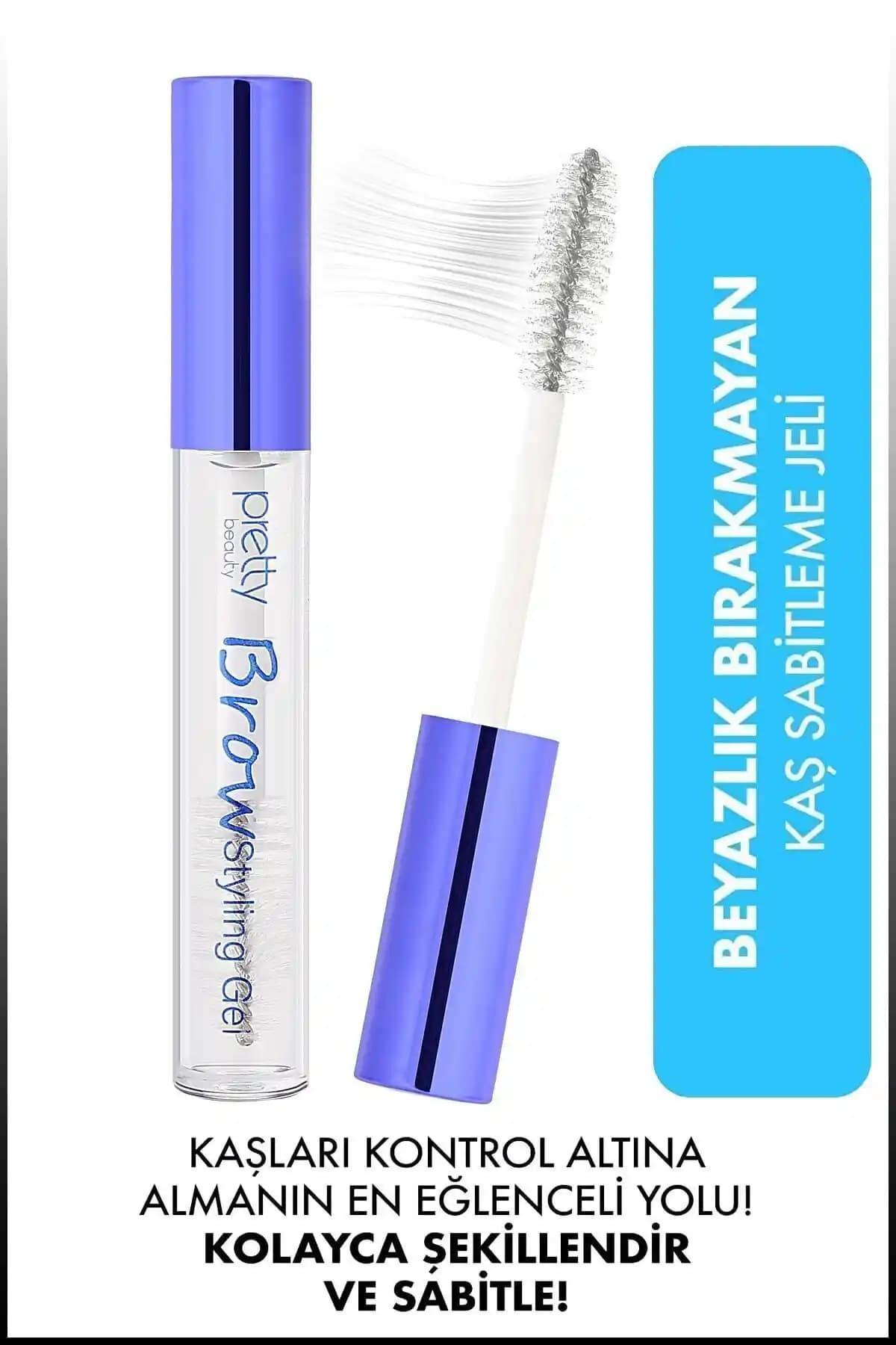 Pretty Beauty Kaş Sabitleme Jeli ve Eyebrow Gel Clear ile Doğal ve Şekilli Kaşlar