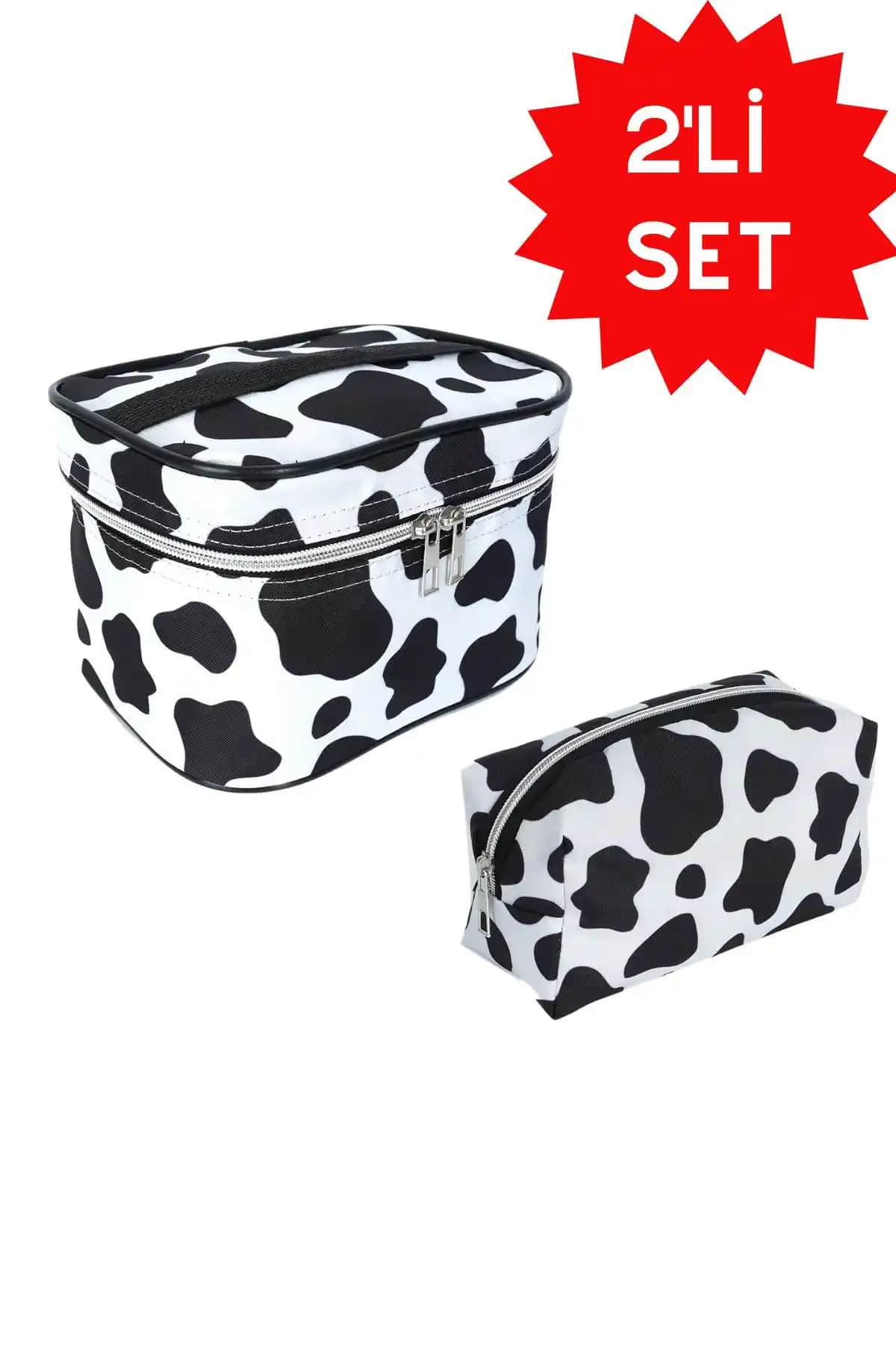 Reliance 2'li Makyaj Çantası Seti Seyahat ve Günlük Kullanım İçin Şık ve Dayanıklı Tasarım