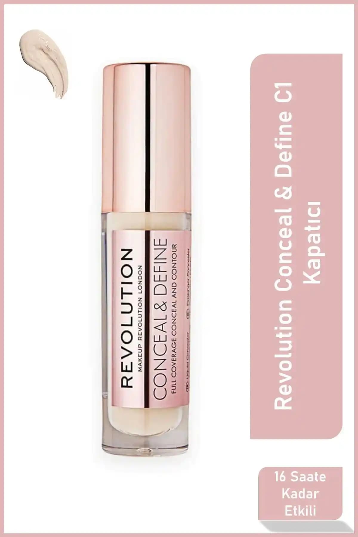 Revolution Conceal & Define C1 Mat Kapatıcı: Uzun Süre Dayanan Doğal Görünüm Sağlar