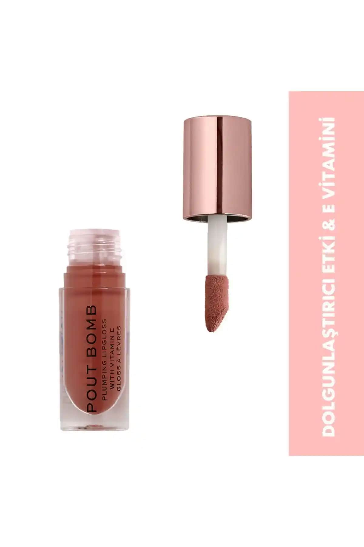 Revolution Pout Bomb Plumping Cookie Gloss Dudaklara Dolgunluk ve Parlaklık Kazandıran Lip Gloss