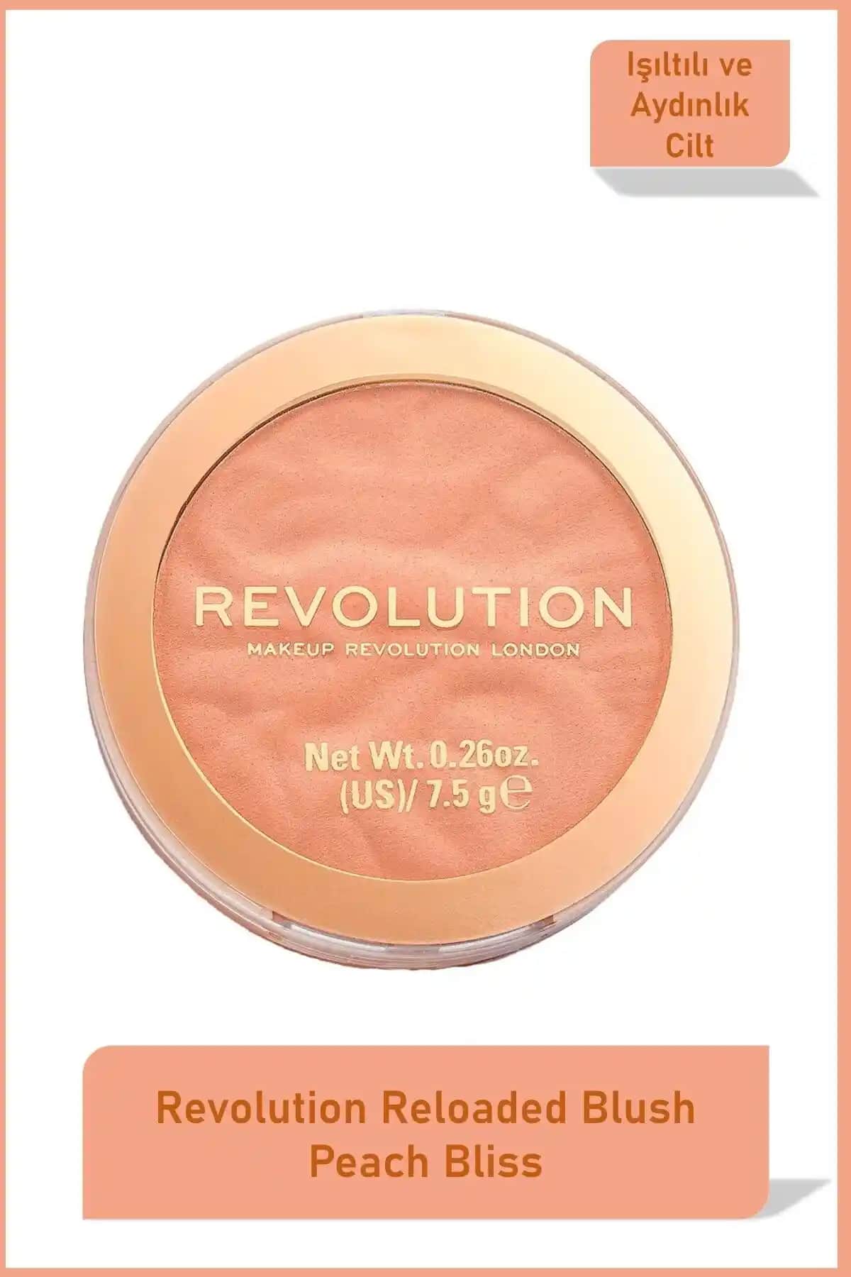 Revolution Reloaded Blush Peach Bliss Doğal ve Kalıcı Pembe Tonlu Allık