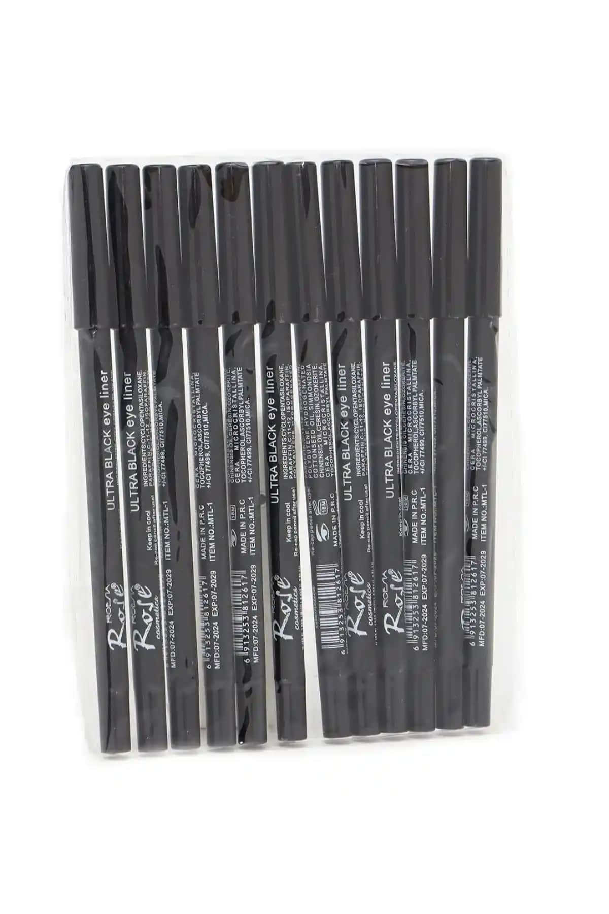 Roesia Rose 12'li Akmayan Yağlı Göz Kalemi: Kalıcılık ve Şıklığın Birleşimi