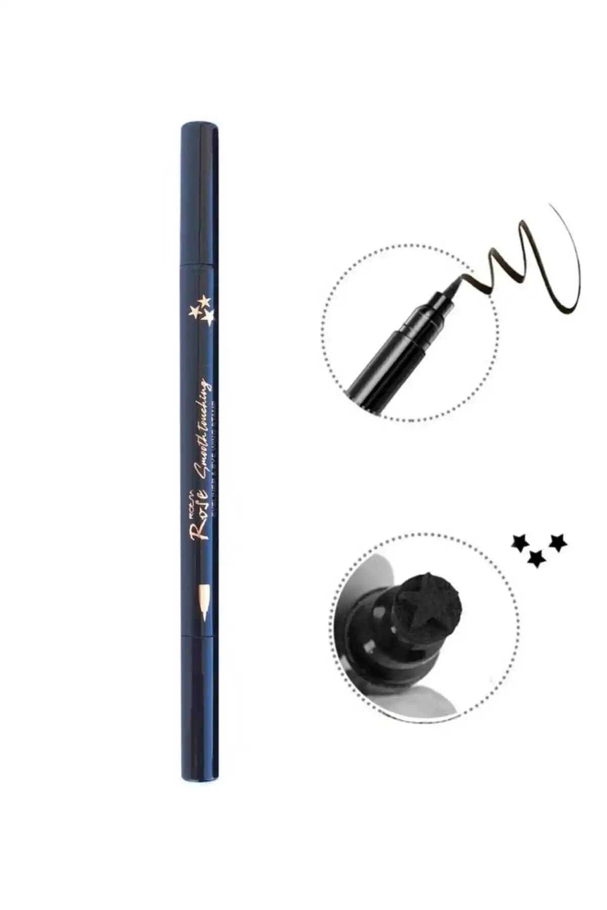 Roesıa Rose Cosmetics Yıldız Desenli Çift Uçlu Siyah Eyeliner Ürünü Özellikleri ve Kullanım İpuçları