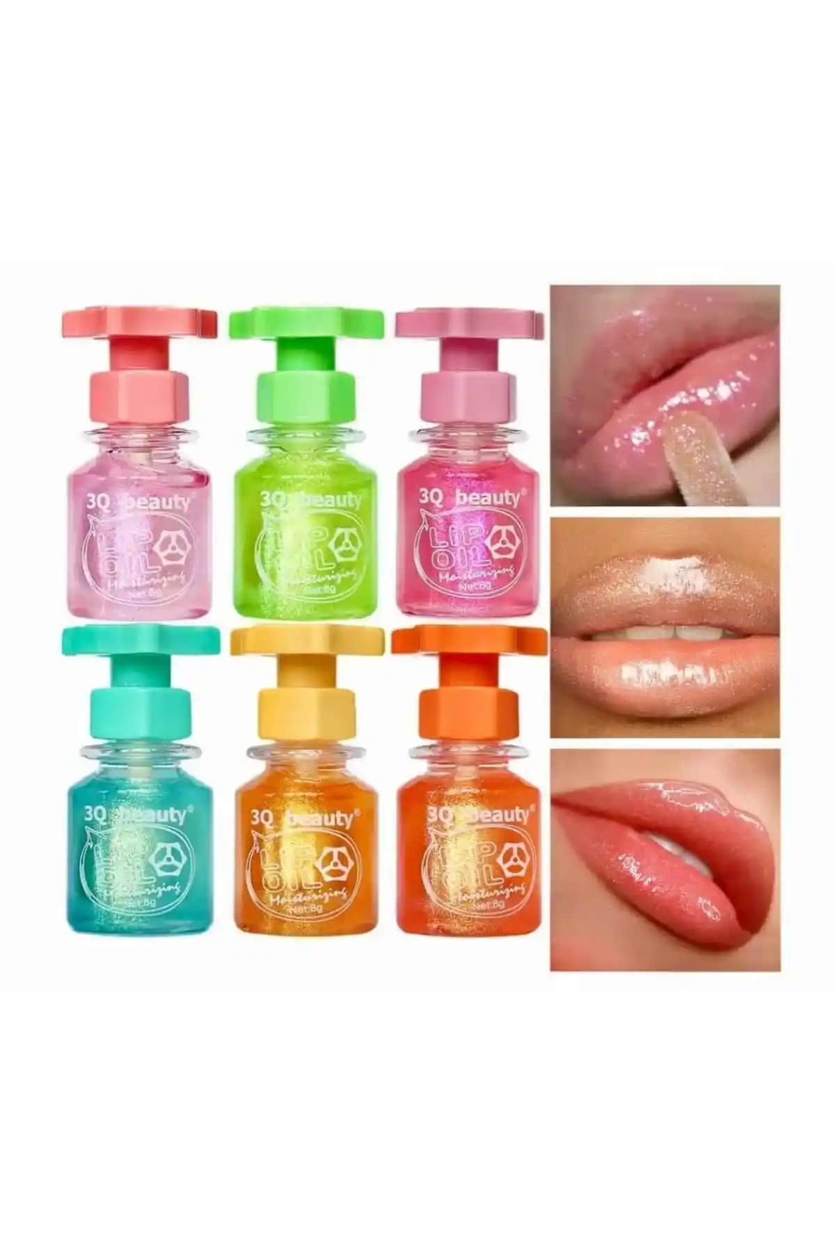 ROWENAROSE 6'lı Meyveli Dudak Nemlendirici ve Parlatıcı Seti – Renkli ve Canlı Dudaklar İçin