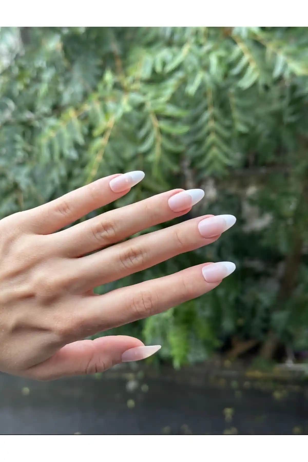 RubaTrend Badem Model French Takma Tırnak ve Yapıştırma Seti Kalıcı ve Kolay Uygulama