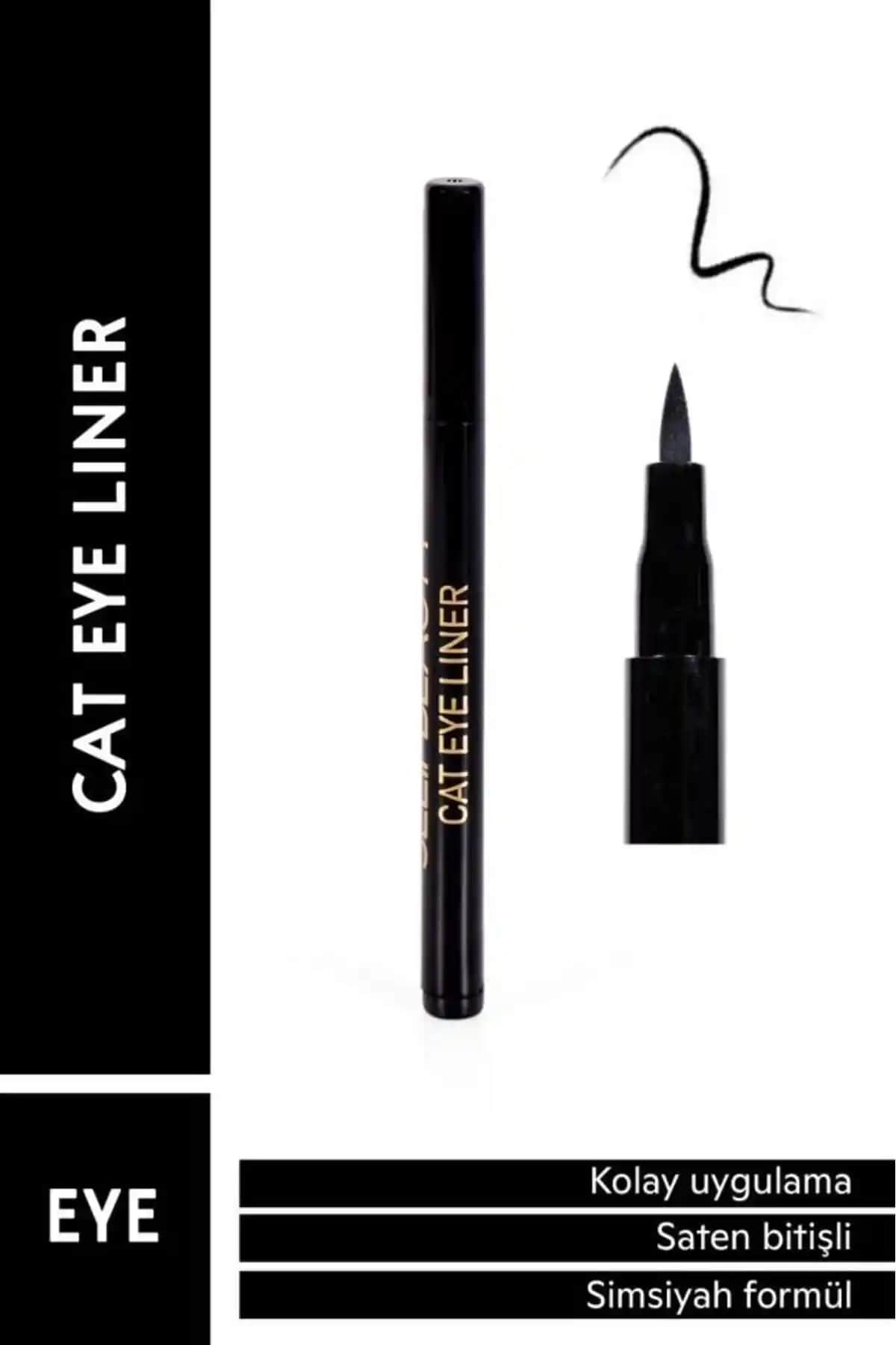 Selin Beauty Cat Eye Art Liner: Günlük ve özel makyajlar için net ve kalıcı eyeliner