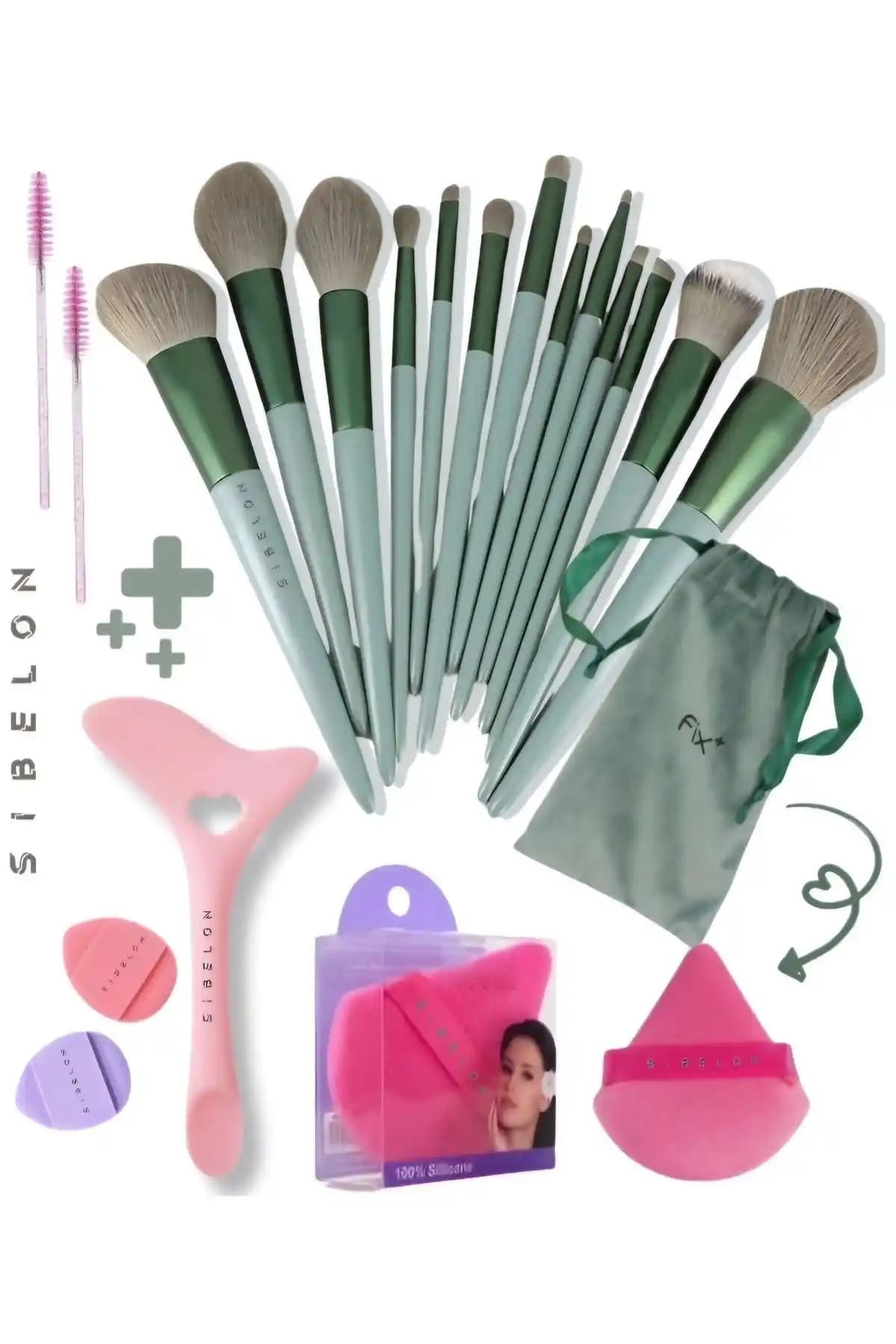 Sibelon 20 Parça Makyaj Fırça Seti Profesyonel ve Günlük Kullanım İçin Tasarlandı