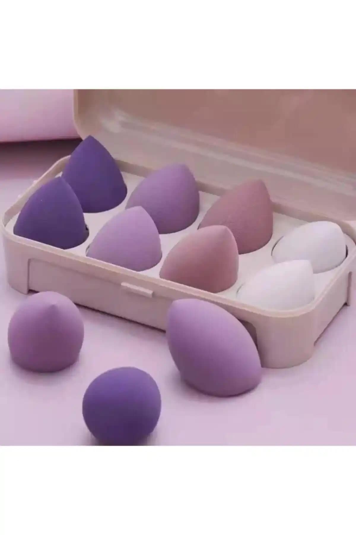 Sildne 8 Adet Makyaj Süngeri ve Saklama Kabı ile Günlük Makyajınızı Pratik ve Hijyenik Hale Getirin