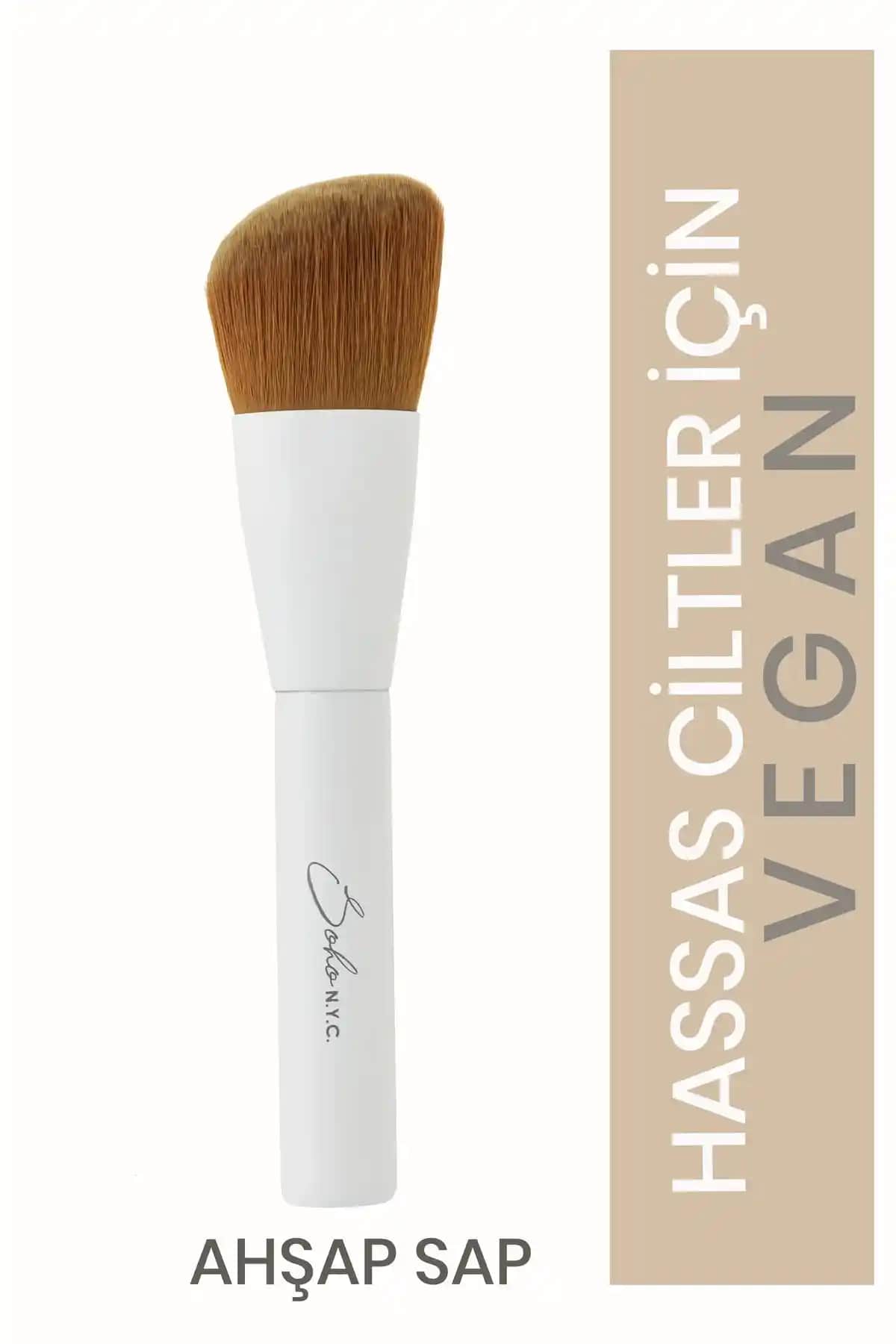Soho N.Y.C. Vegan Açılı Yüz Kontur Makyaj Fırçası: Doğa Dostu ve Yüksek Kalite