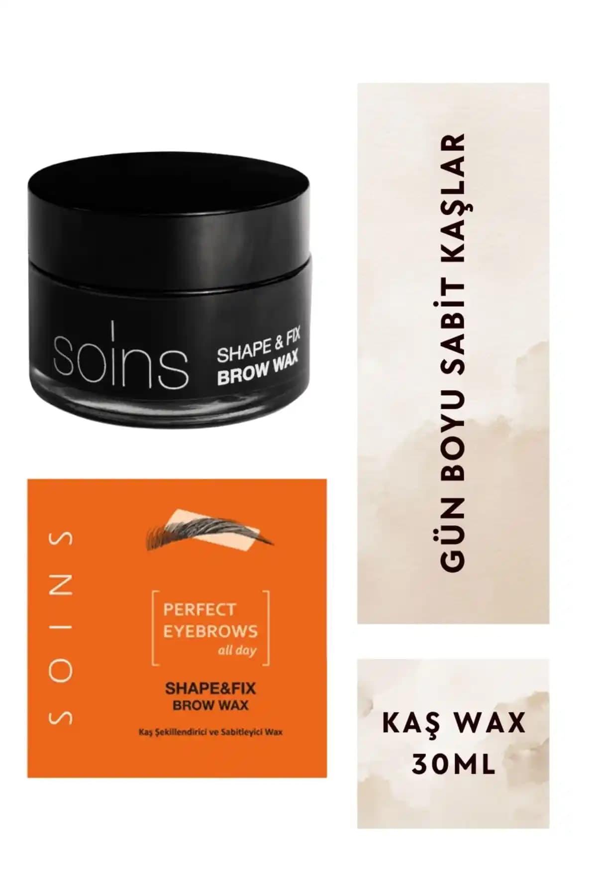 Soins Organic Shape & Fix Kaş Wax ile Doğal ve Uzun Süreli Kaş Şekillendirme ve Sabitleme
