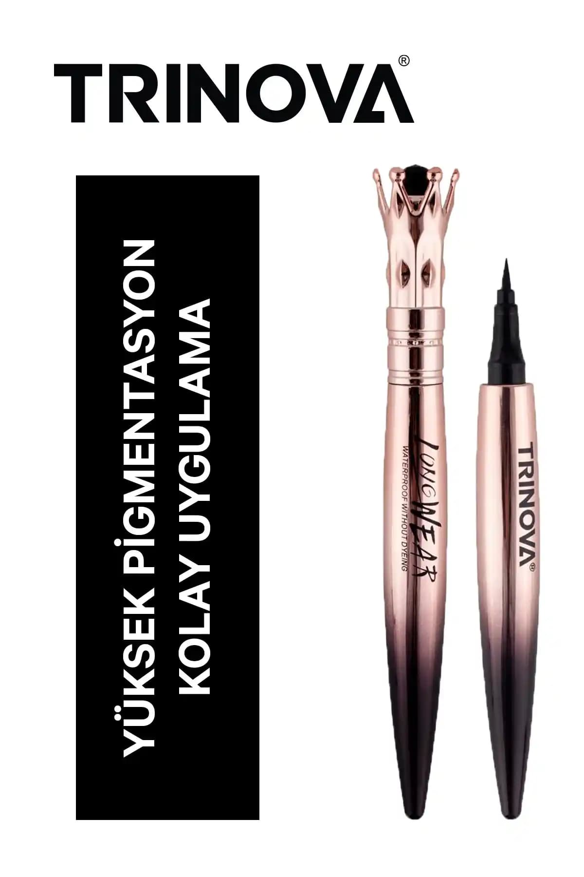 Trinova Party Queen Waterproof Eyeliner: Dayanıklı ve Parlak Göz Makyajı İçin Ideali