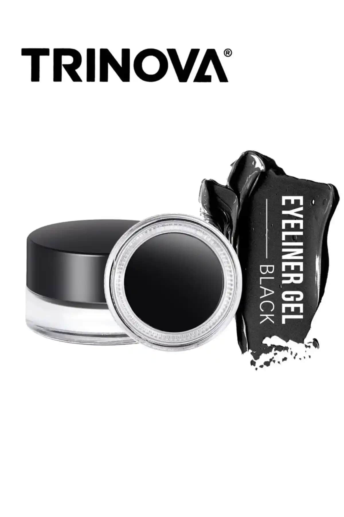 Trinova Siyah Jel Eyeliner: Uzun Süre Kalıcı ve Kolay Uygulanan Profesyonel Göz Makyajı Ürünü