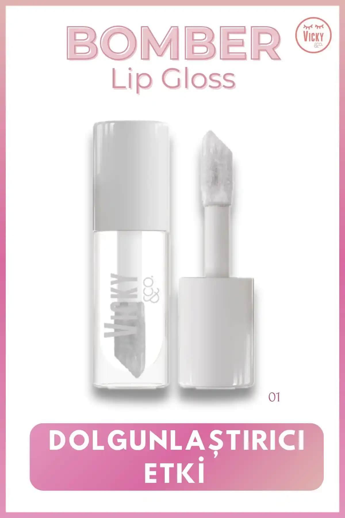 Vicky Bomber Dolgunlaştırıcı Lip Gloss: Doğal Parlaklık ve Dolgun Dudaklar İçin Modern Çözüm