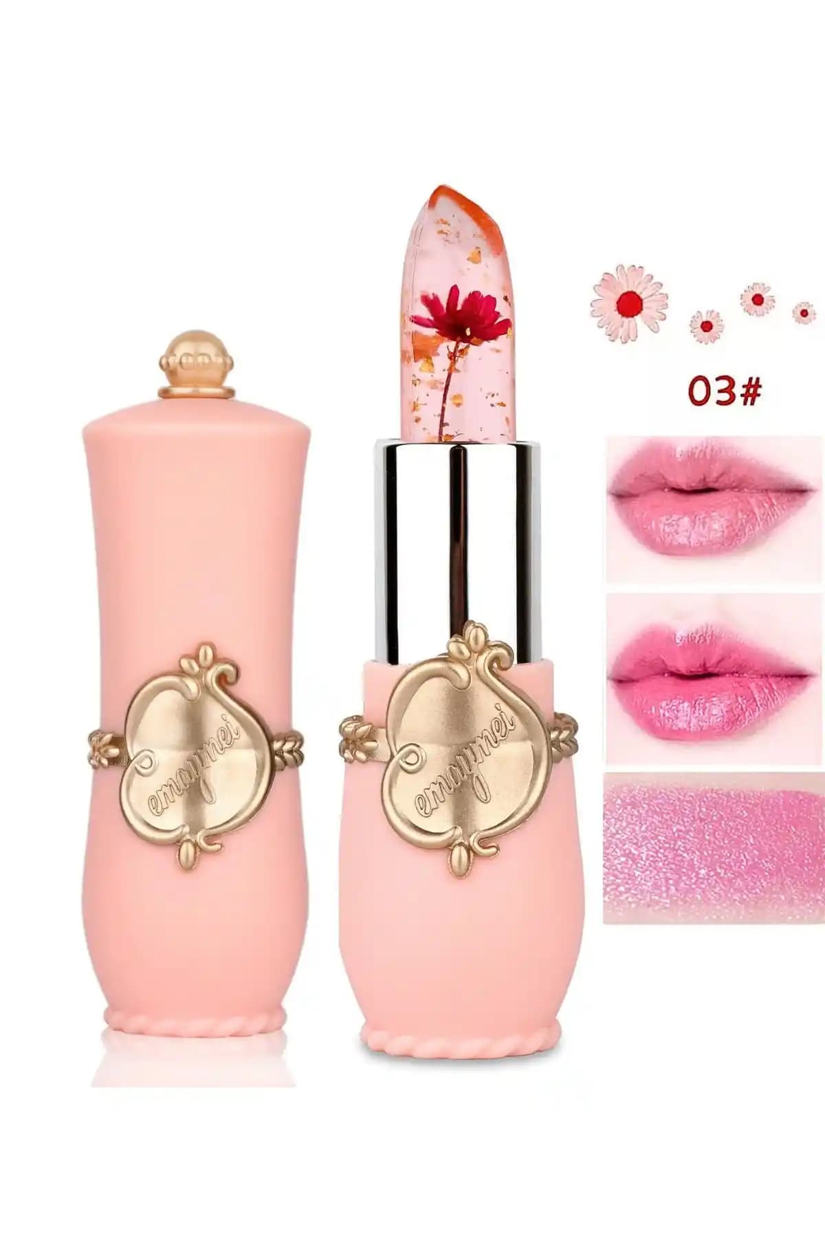 VIPCheap No.3 Çiçekli Ruj: Doğal Görünüm ve Uzun Süreli Kalıcılık Sağlayan Makyaj Ürünü