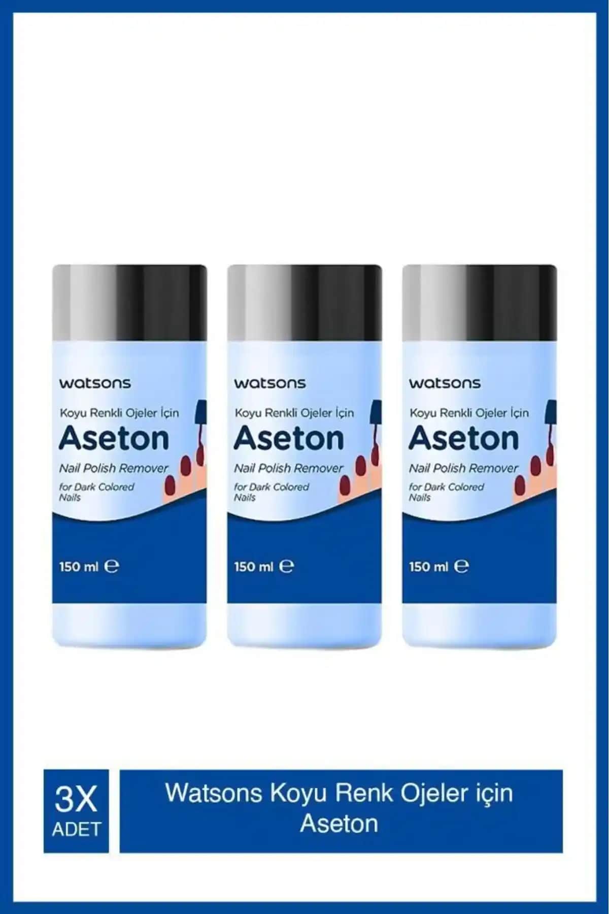 Watsons Koyu Renk Ojeler İçin Aseton: Güçlü Temizlik ve Hassas Tırnaklar İçin Uygun Çözüm