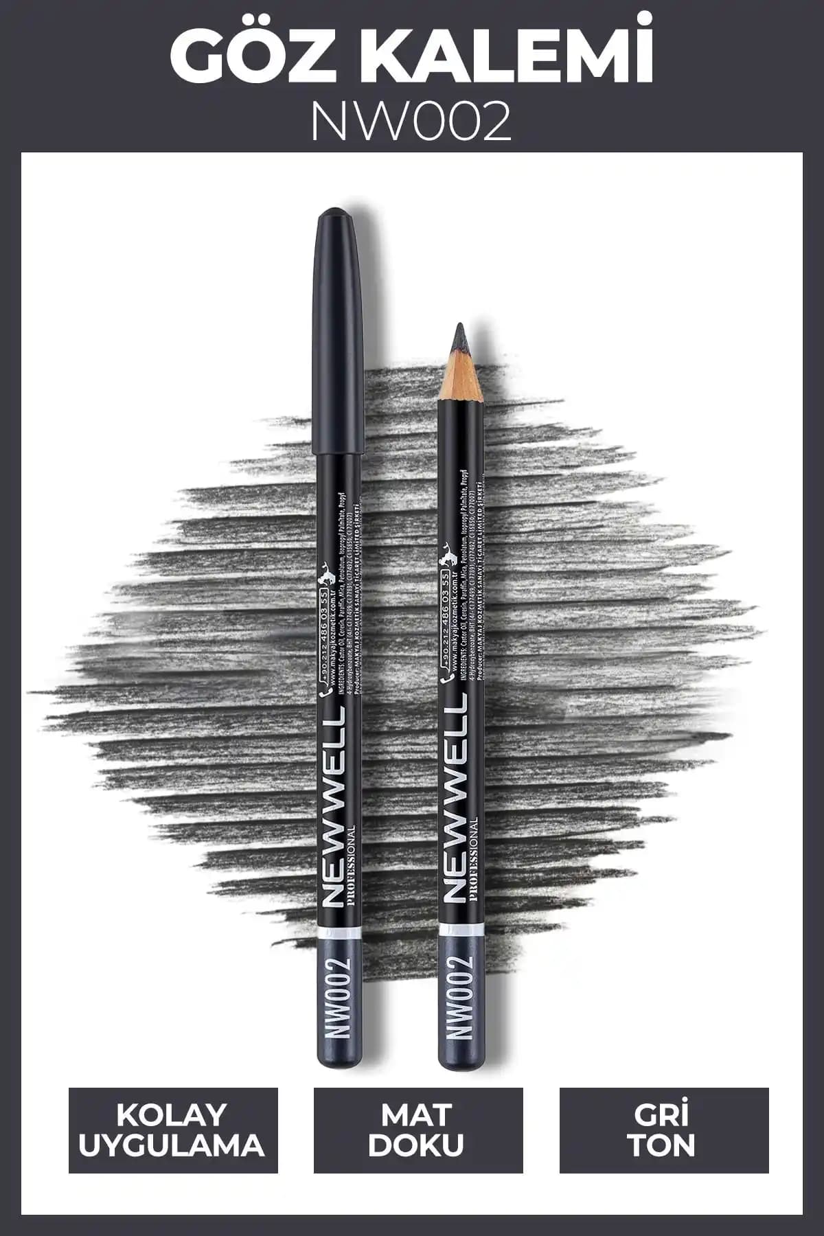Yeni Well Göz Kalemi NW002: Uzun Süre Dayanan Pratik ve Şık Kozmetik Ürünü