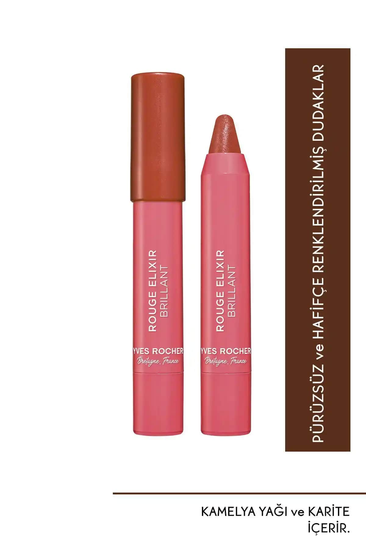 Yves Rocher Parlak Kalem Ruj: Doğal Görünüm ve Kolay Kullanım İçin Idealdir