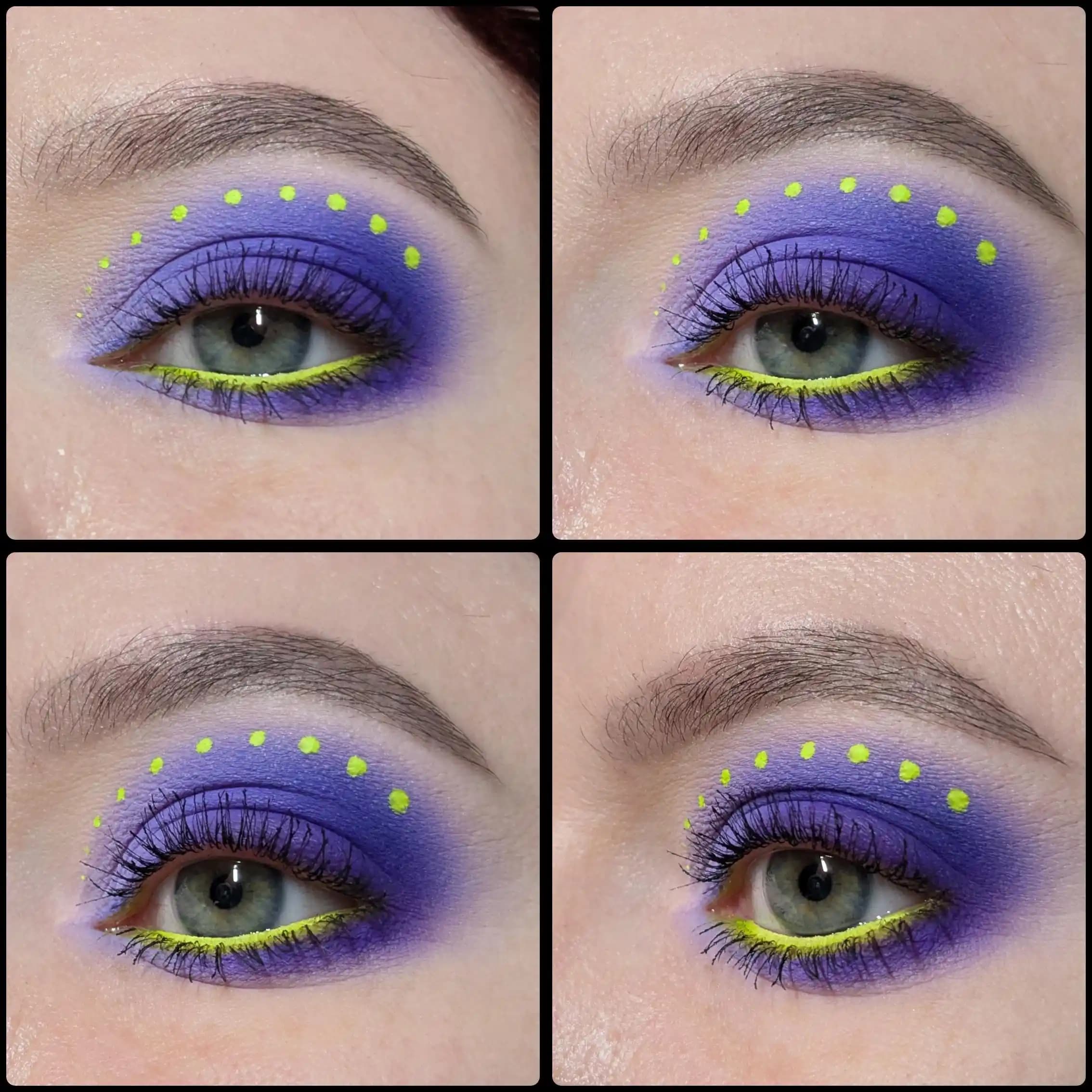 Mor ve Limon Yeşili Göz Makyajı: Ürünler, Teknikler ve Renk Kombinasyonlarıyla Canlı Görünüm
