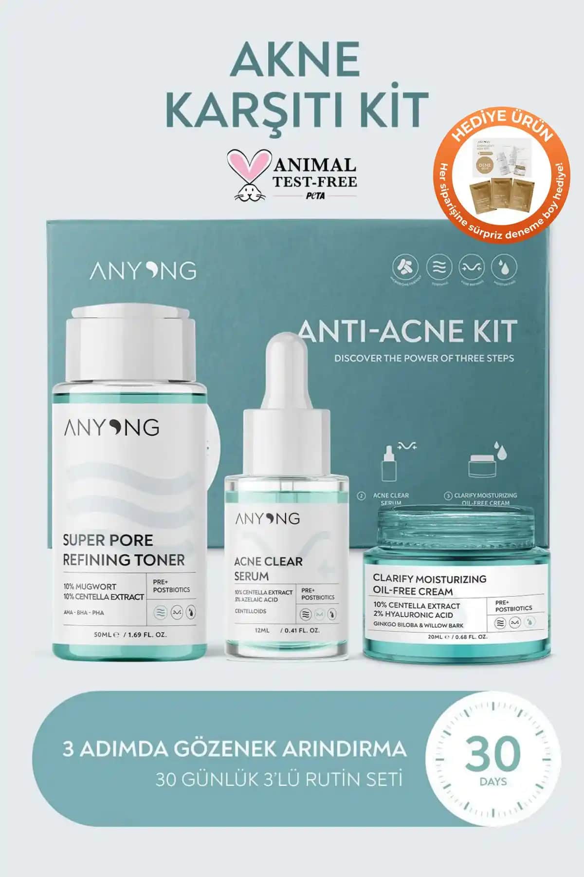 Anyong Akne Karşıtı ve Gözenek Sıkılaştırıcı Karma Yağlı Cilt Bakım Seti İncelemesi