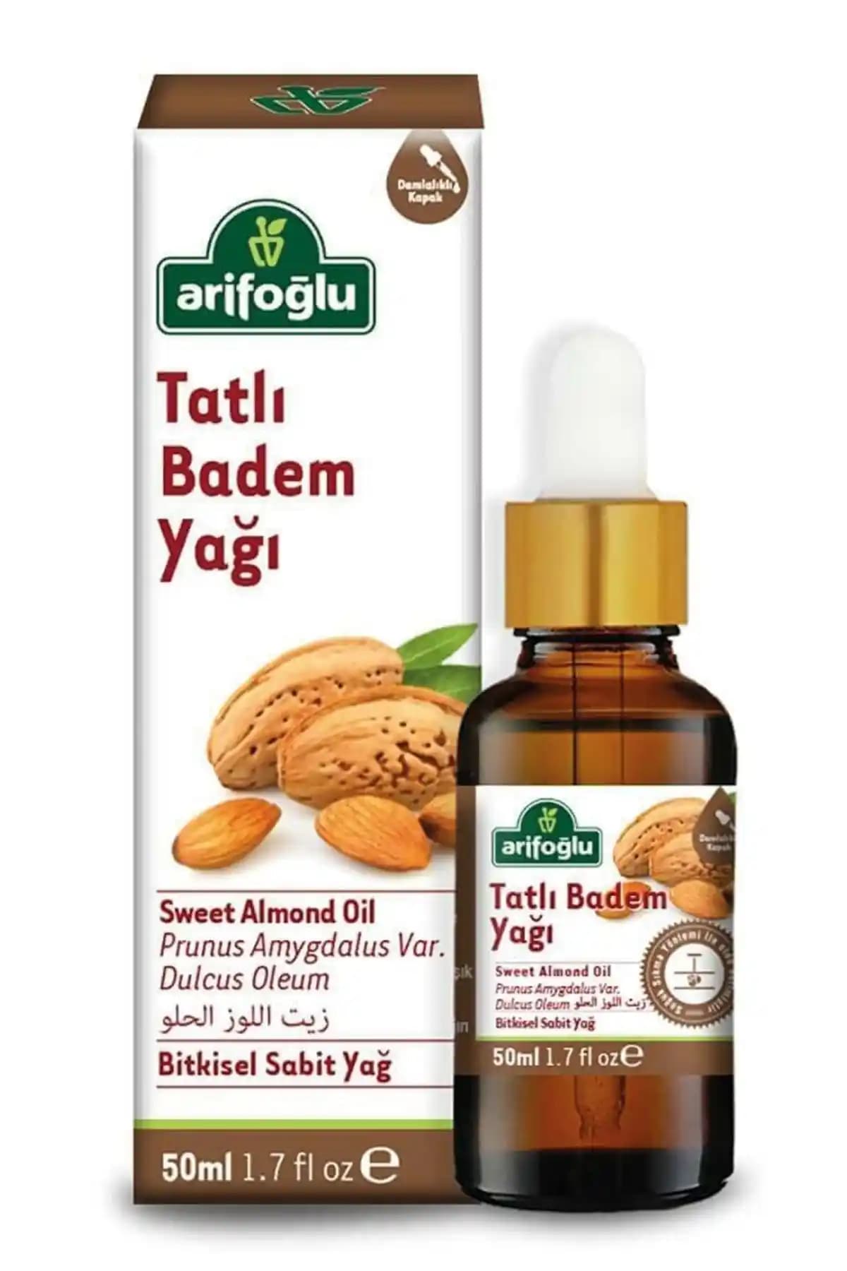Arifoğlu Badem Yağı Tatlı 50 ml: Doğal ve Çok Yönlü Cilt ve Saç Bakım Ürünü