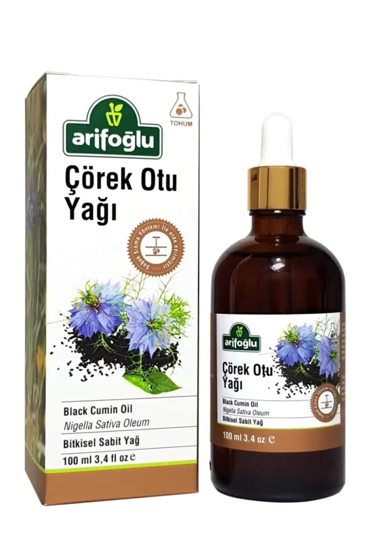 Arifoğlu Çörek Otu Yağı 100 Ml Doğal ve Saf Bitkisel Yağ Sağlık ve Güzellik İçin