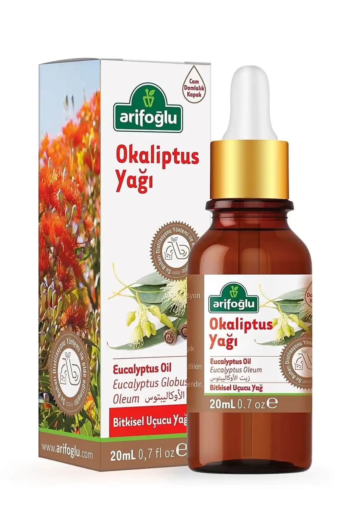 Arifoğlu Okaliptus Yağı 20ml Doğal Solunum Rahatlatıcı ve Ferahlatıcı Etkili Ürün