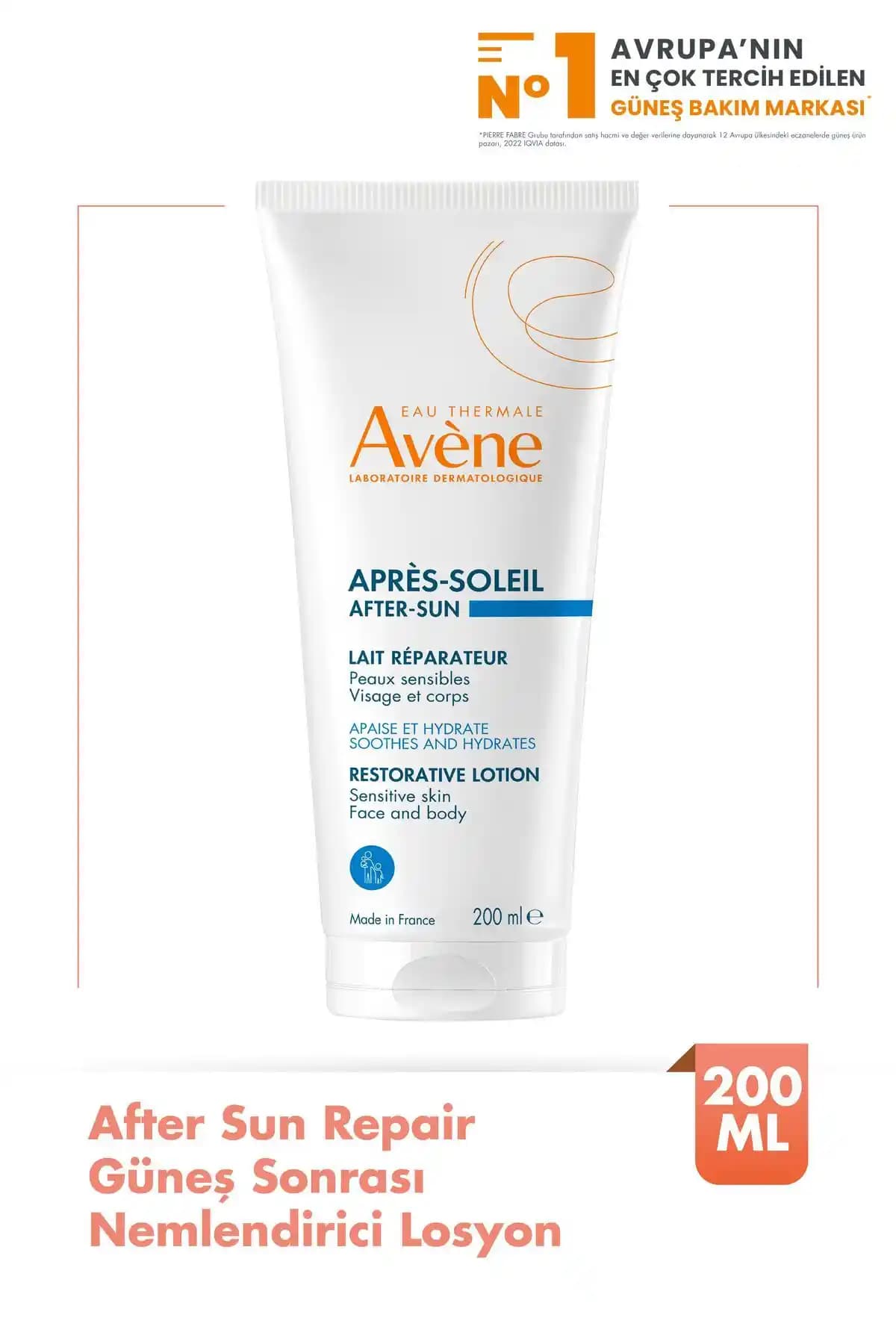 Avene After Sun Repair Güneş Sonrası Nemlendirici Losyon Cilt Onarımı ve Rahatlatıcı Etki