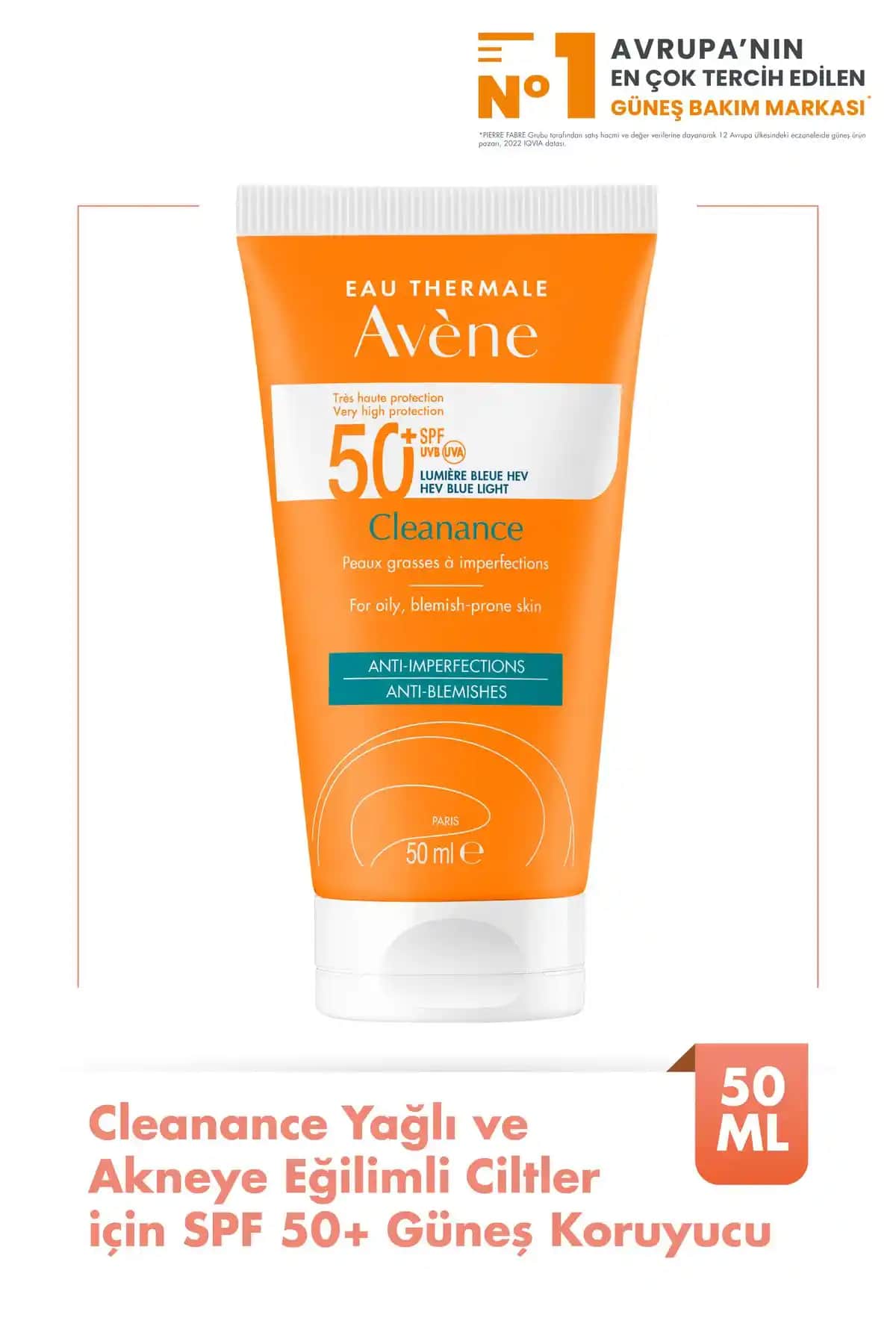 Avene Cleanance SPF50+ Güneş Koruyucu Yağlı ve Akneye Eğilimli Ciltler İçin Güvenilir Koruma