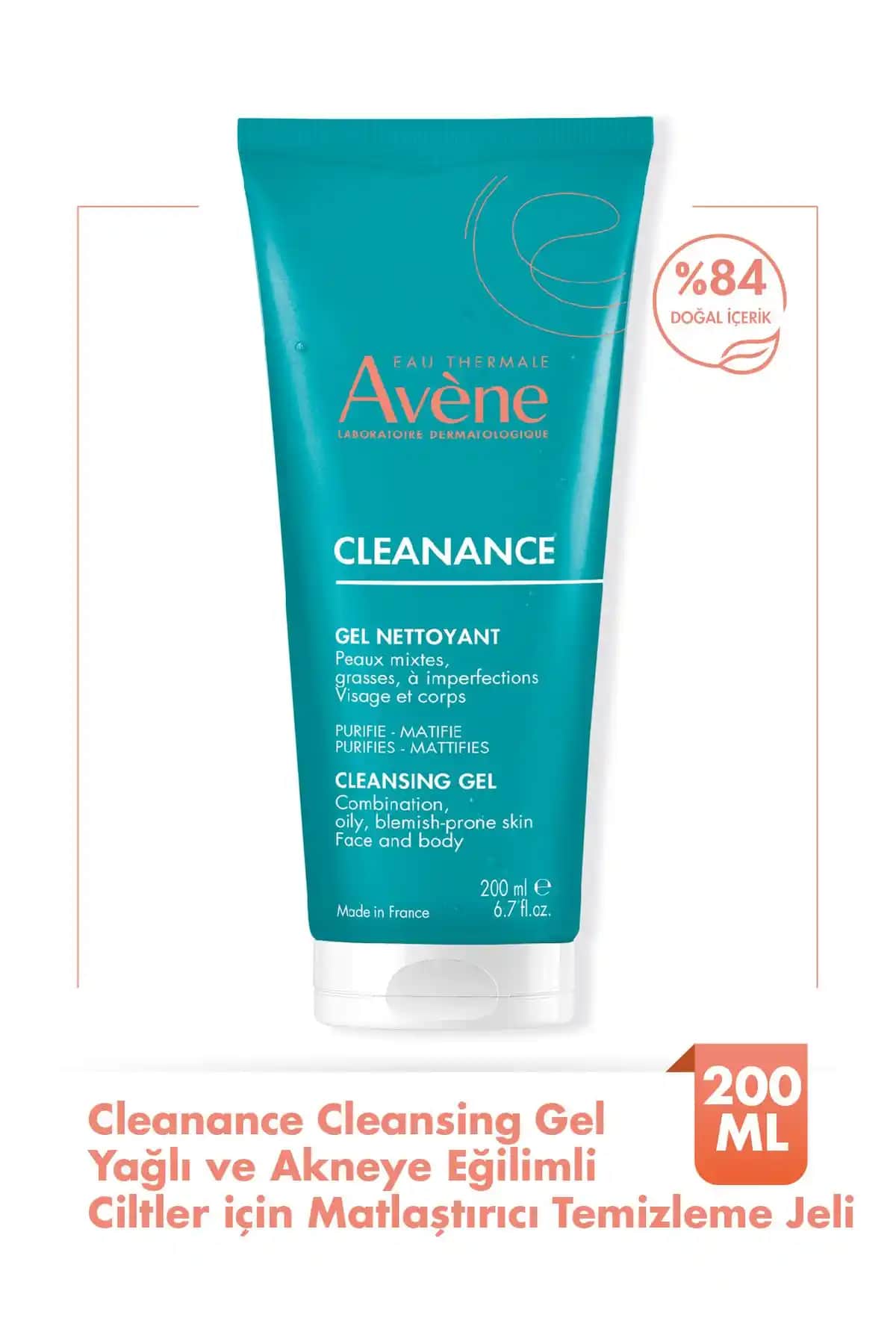 Avene Cleanance Yağlı ve Akneye Eğilimli Ciltler İçin Matlaştırıcı Temizleme Jeli Özellikleri