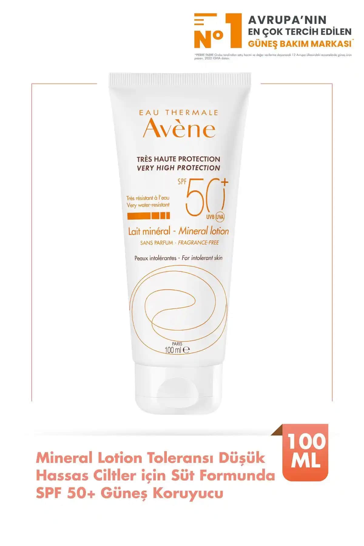 Avene Mineral Lotion Hassas Ciltler İçin Yüksek Koruma Sunan Güneş Kremi