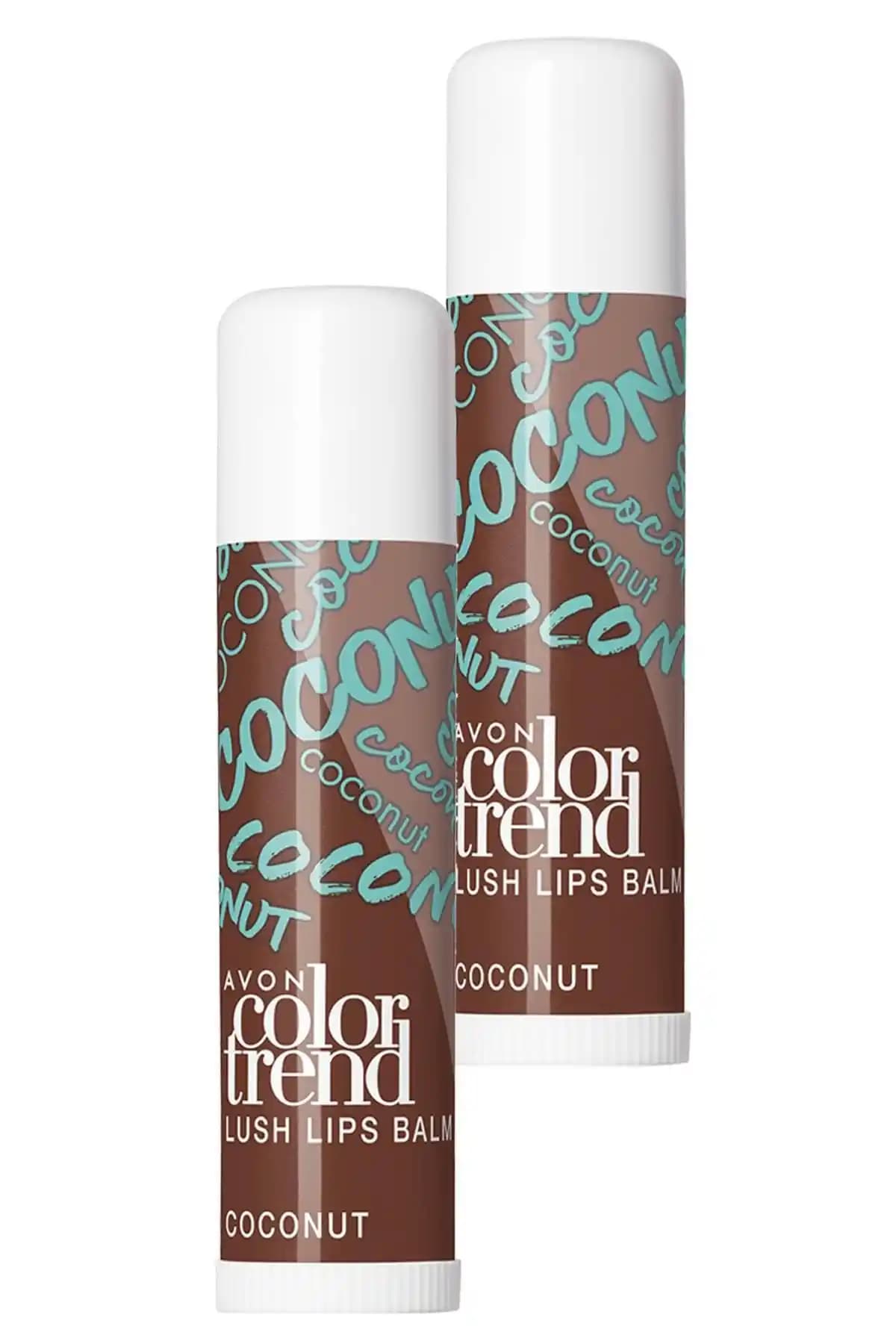 Avon Color Trend Lush Dudak Balmı Coconut İkili Set Doğal ve Etkili Dudak Bakımı