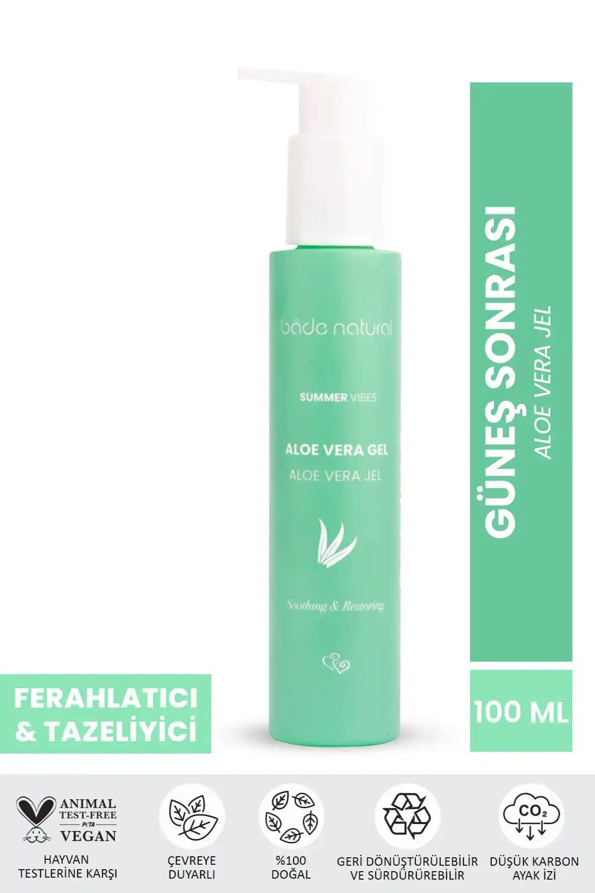 Bade Natural Aloe Vera Jel ve Pembe Güneş Koruyucu Stick Karşılaştırması