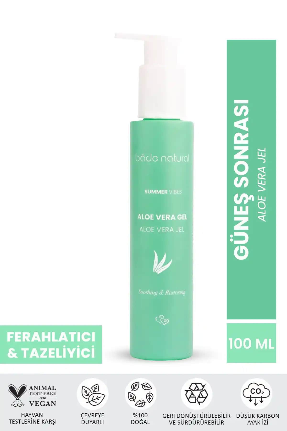 Bade Natural ve Last Touch Aloe Vera Jel Karşılaştırması Güneş Sonrası Nemlendirici Ürünler