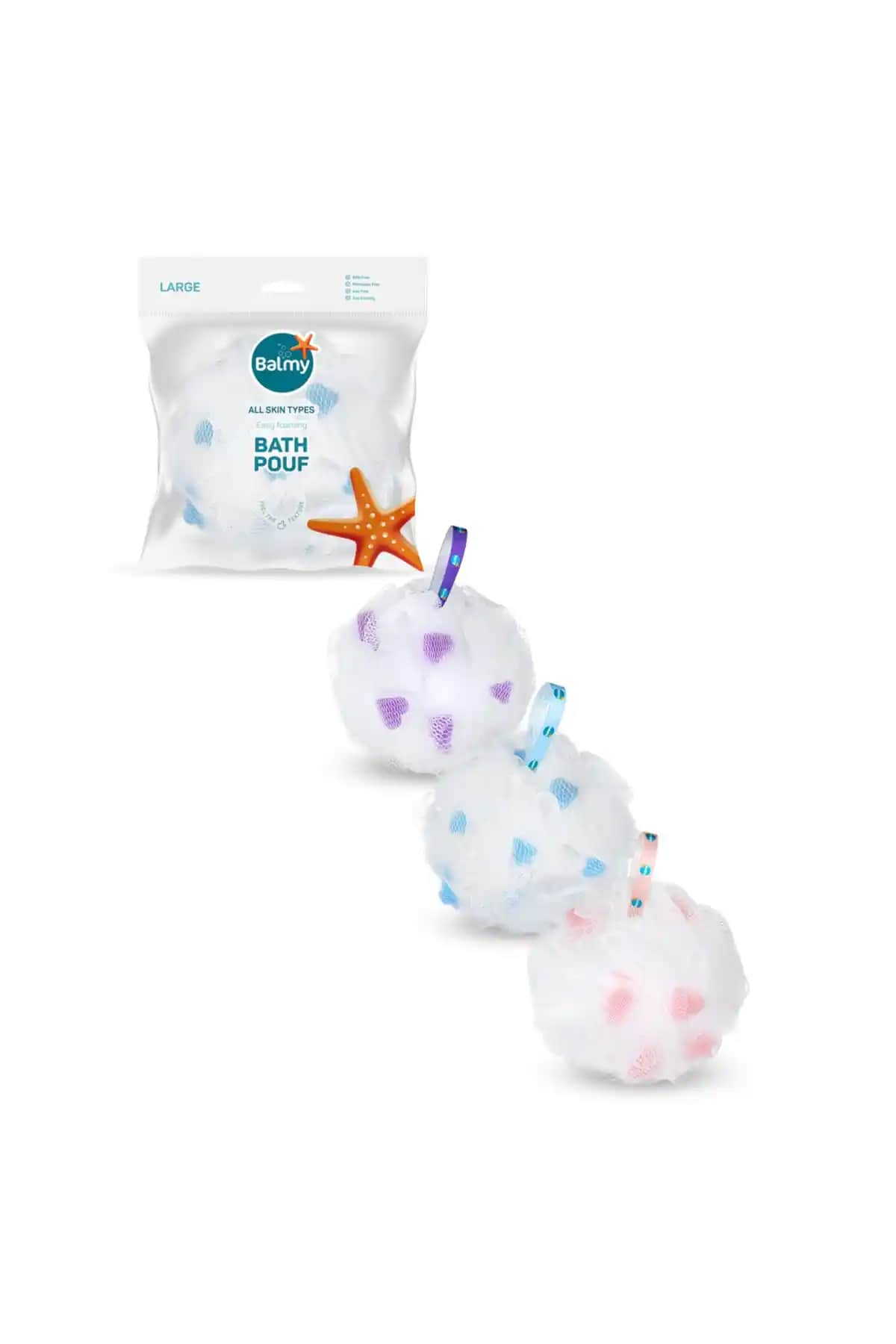 Balmy 3'lü Large Banyo Lifi Seti: Sağlıklı ve Estetik Temizlik Çözümü