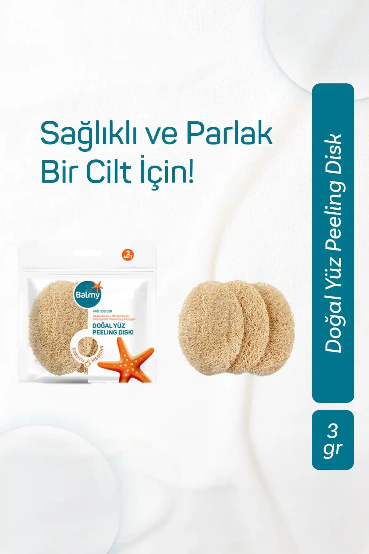 Balmy Kabak Yüz Peeling Diski: Doğal ve Etkili Cilt Temizleme Çözümü