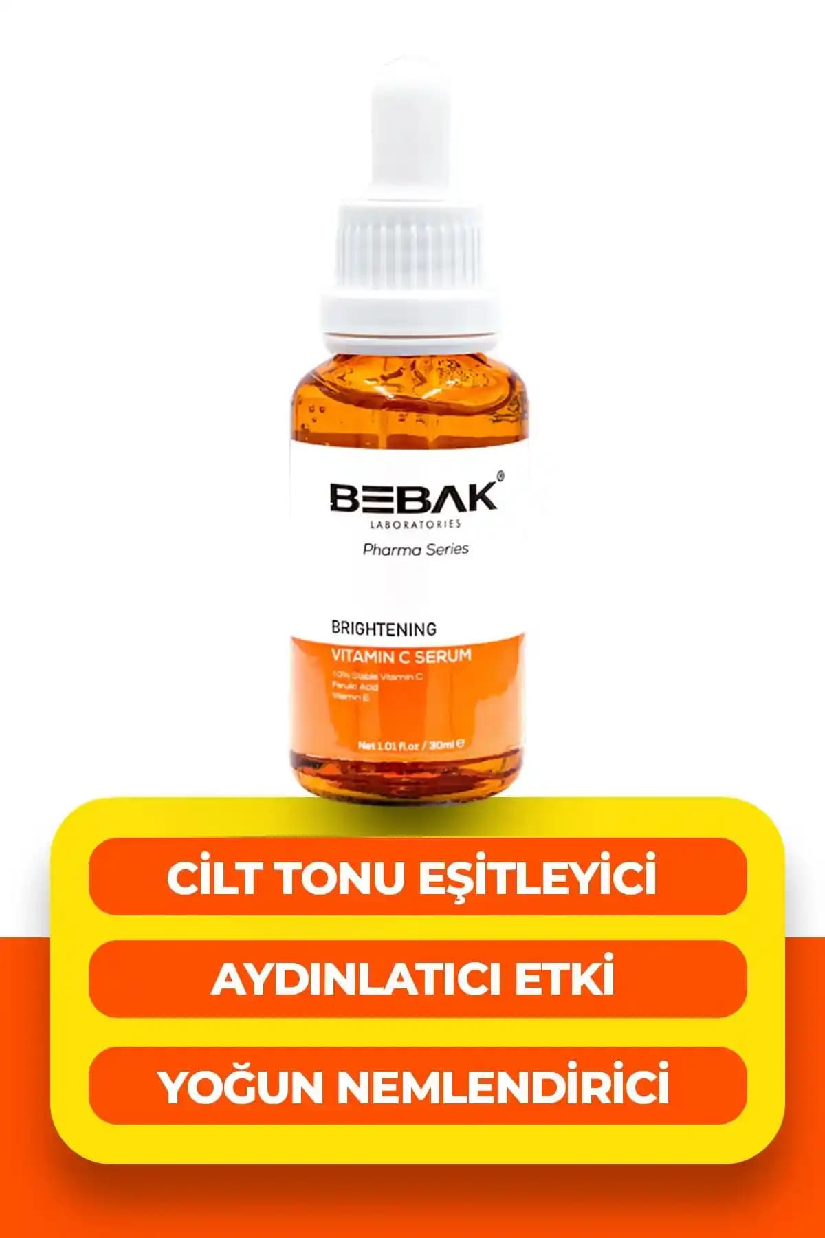 2025'te Cilt Tonunuzu Baştan Yaratacak Bebak Pharma %10 C Vitaminli Serum