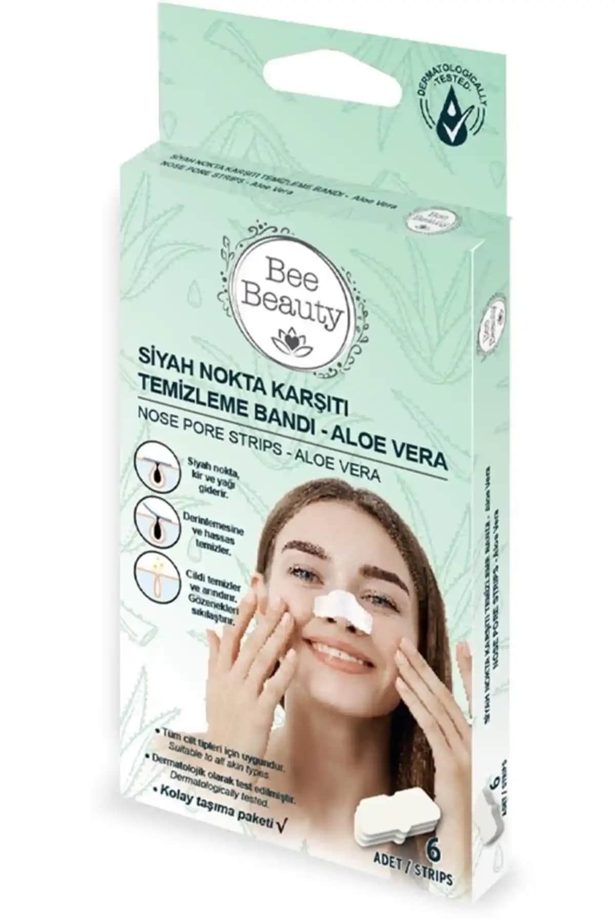 Bee Beauty Aloe Vera Siyah Nokta Bandı: Gözenekleri Temizleyen Etkili Cilt Bakım Ürünü
