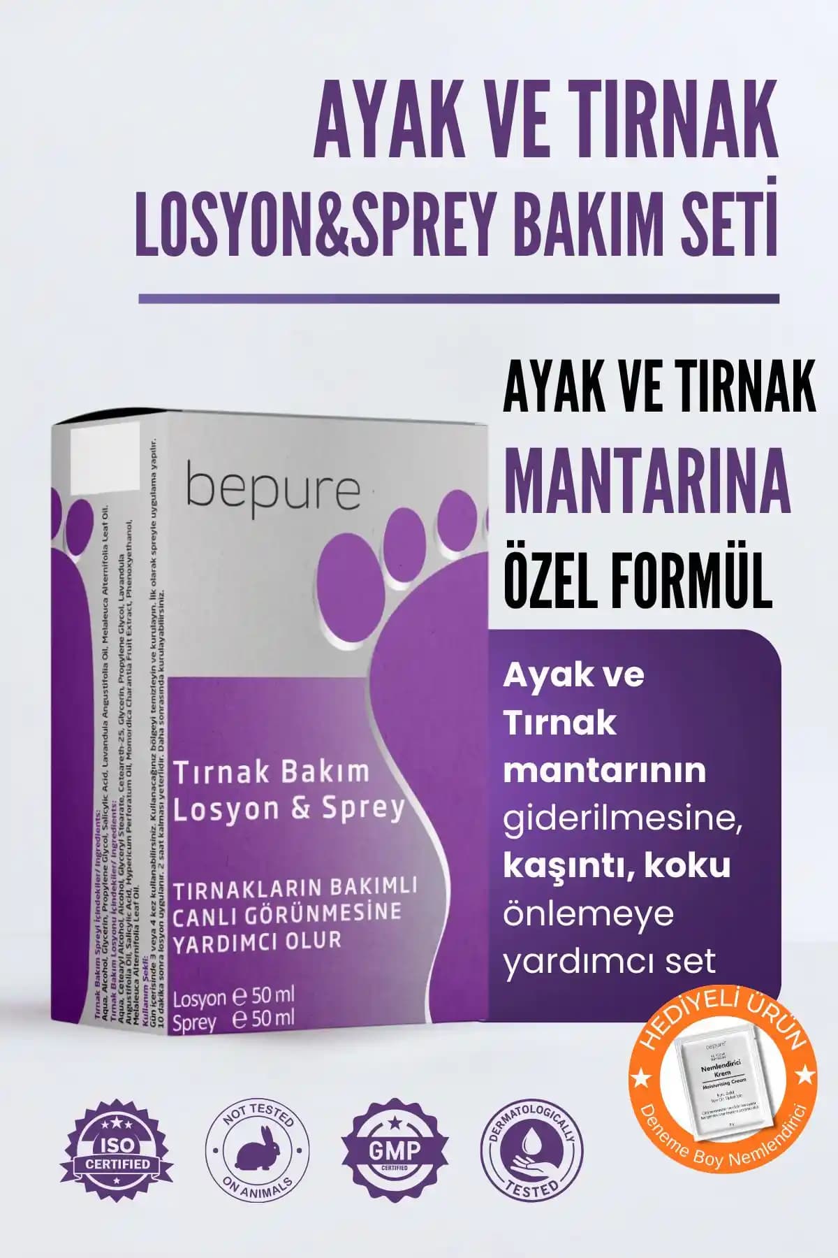 Bepure Ayak ve Tırnak Mantarı Seti: Güvenli ve Etkili Mantar Tedavi Çözümü