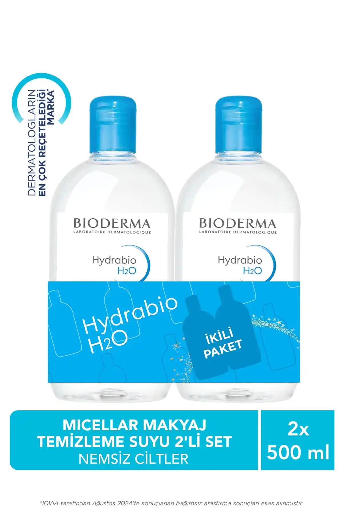 Bioderma Hydrabio H2O Micellar Temizleme Suyu: Hassas Ciltler İçin Derinlemesine Temizlik ve Nemlendirme Çözümü