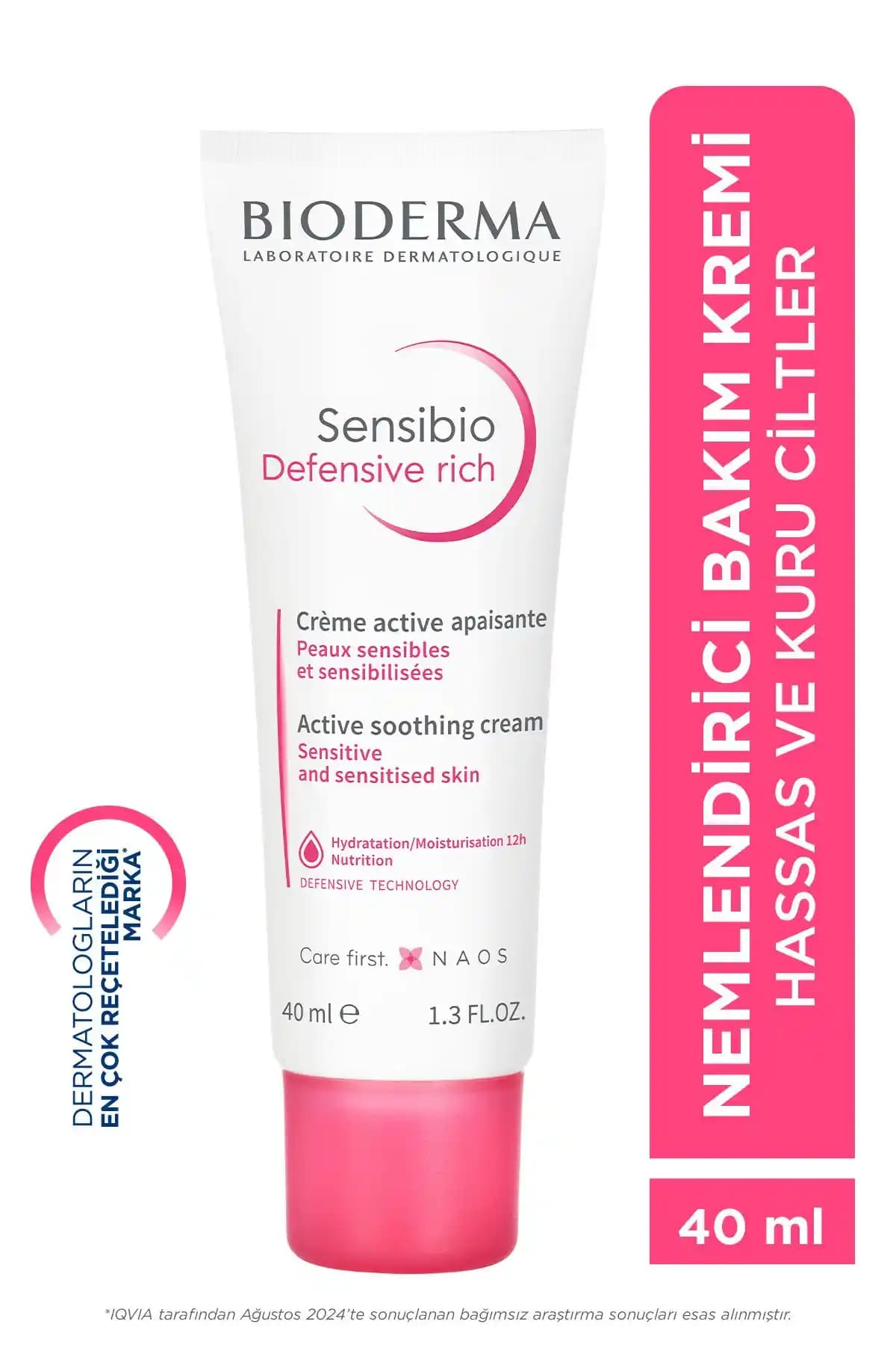 Bioderma Sensibio Defensive Rich Hassas ve Kuru Ciltler İçin Yoğun Nemlendirici