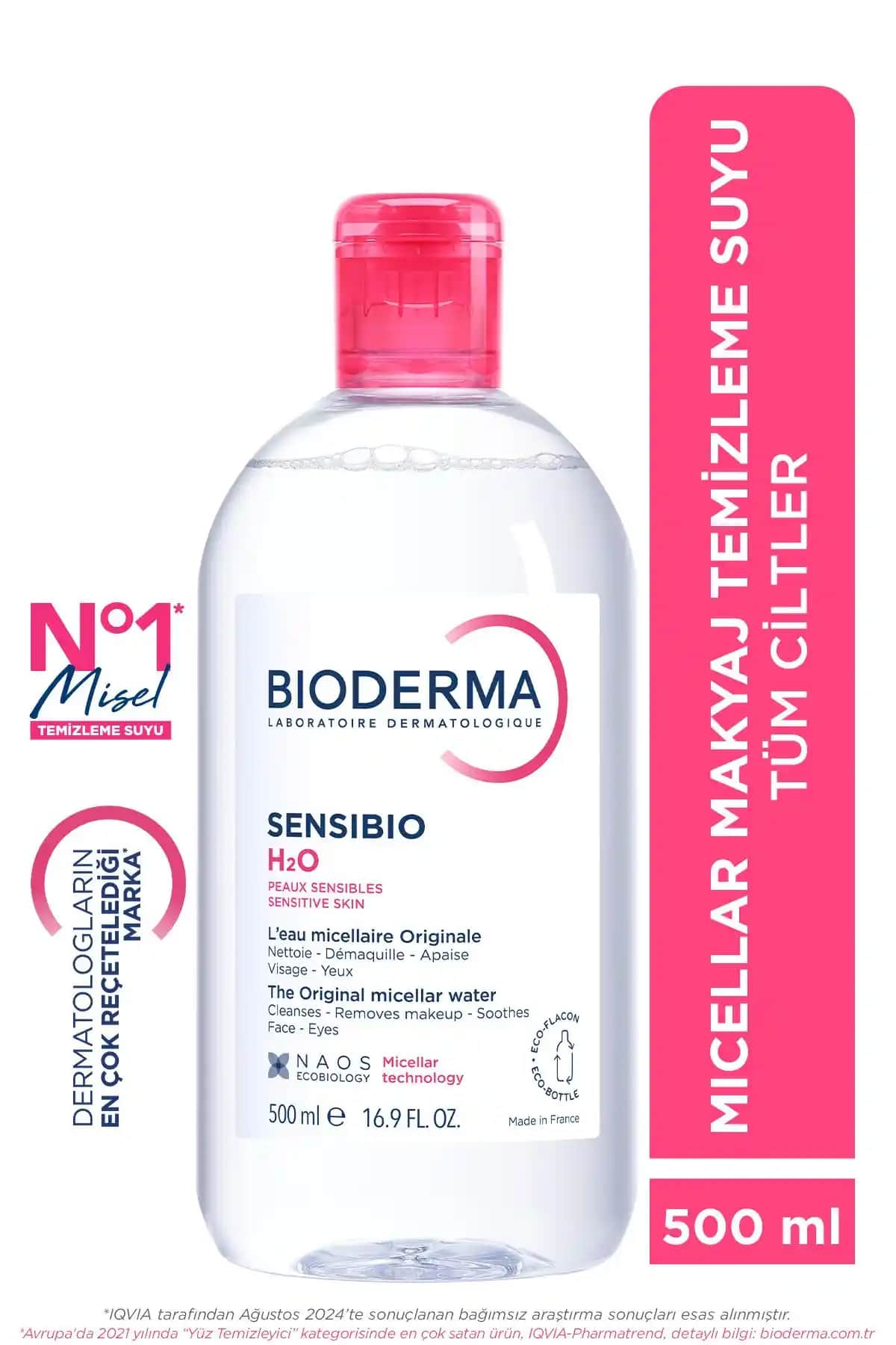 Bioderma Sensibio H2O: Hassas ve Normal Ciltler İçin Güvenli Makyaj Temizleme Suyu