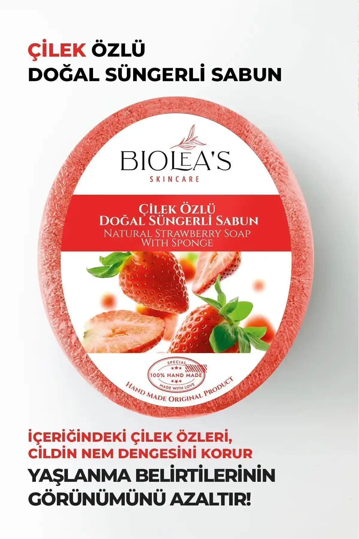 Biolea Çilek Özlü Süngerli Sabunu ve Tala Kil Sabunu Karşılaştırması