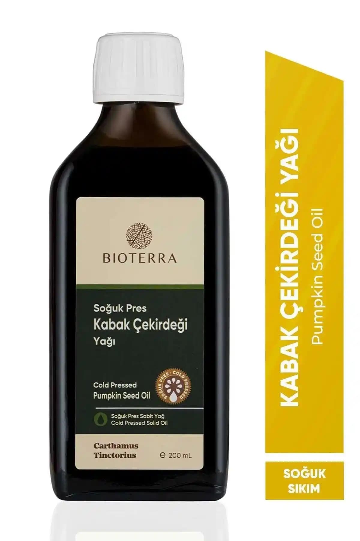 Bioterra Kabak Çekirdeği Yağı 200 ml doğal içerikli sağlık ve güzellik ürünü